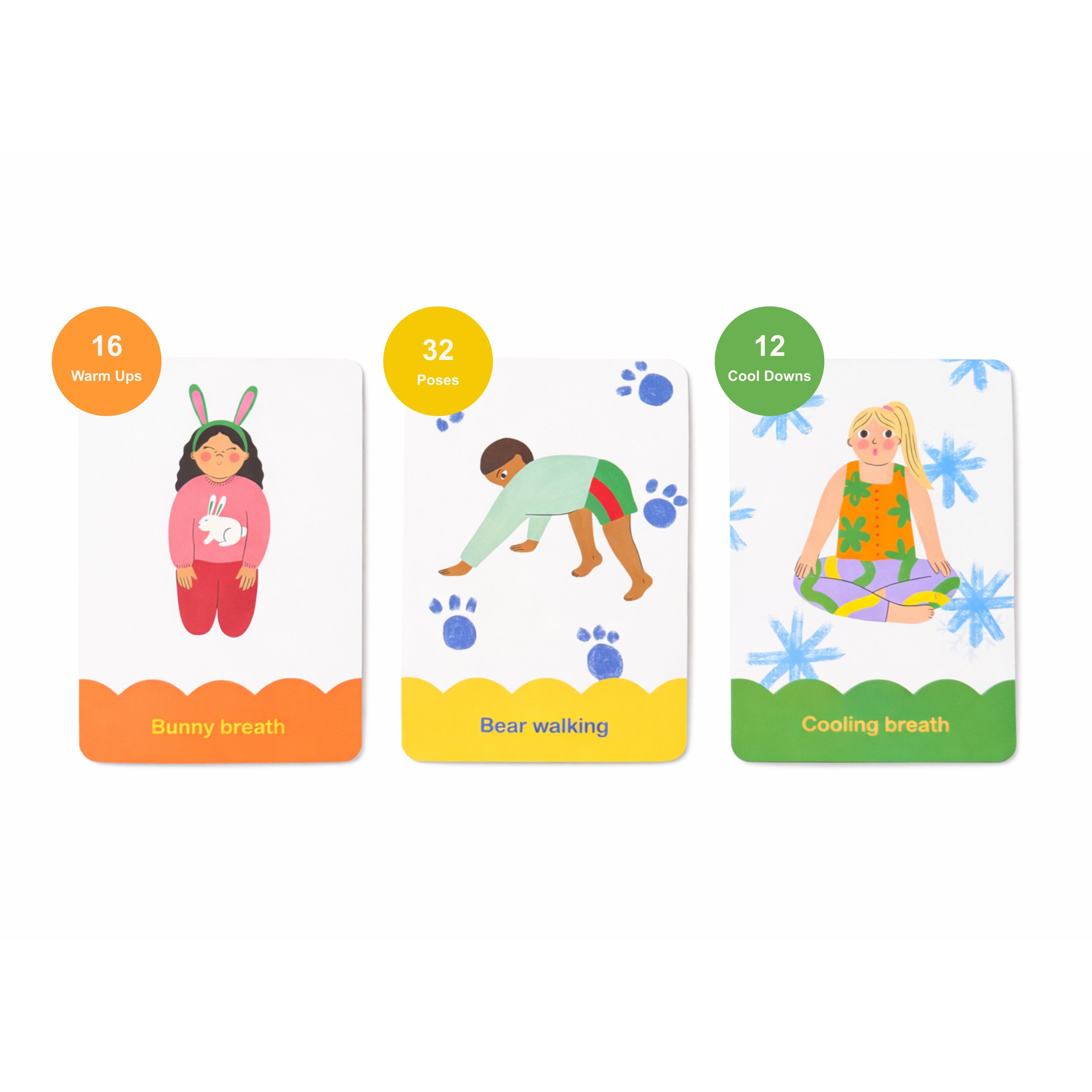 Childhood is a time of wonder, awe, discovery and exploration. And the practice of yoga encompasses all of this. In this yoga deck of cards, children will begin to explore how their bodies move, b.jpg