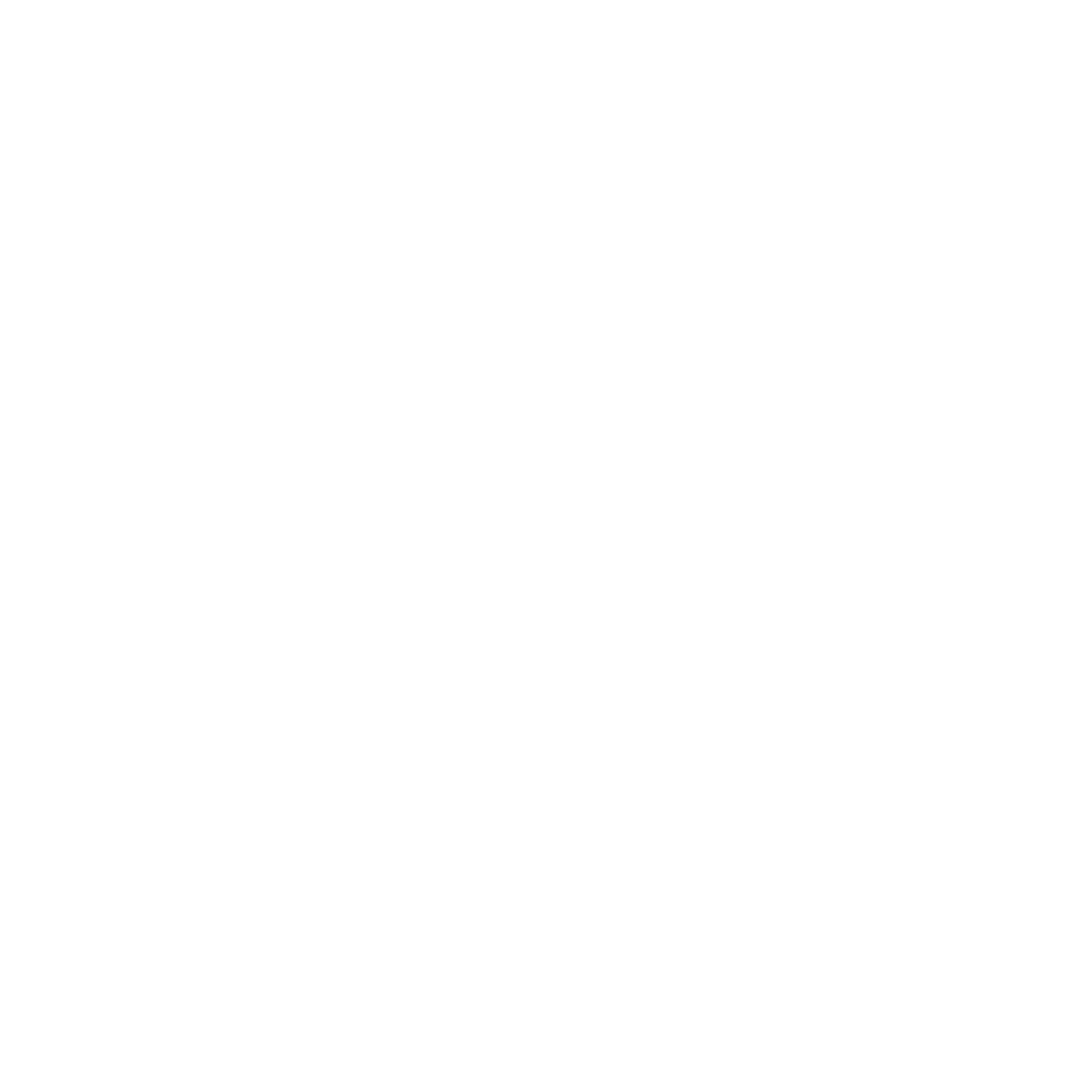 Stylized line drawing of a needle and thread in white on a black background.