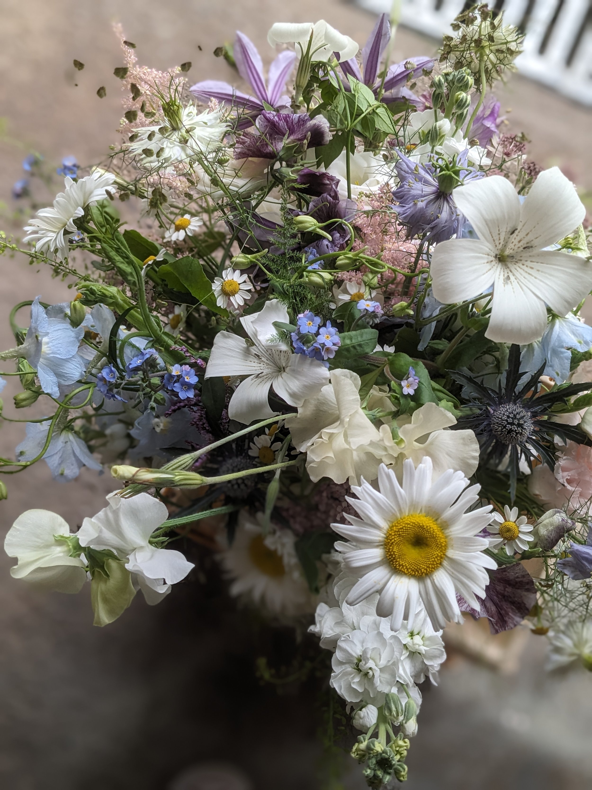 Wildflower bridal bouquet