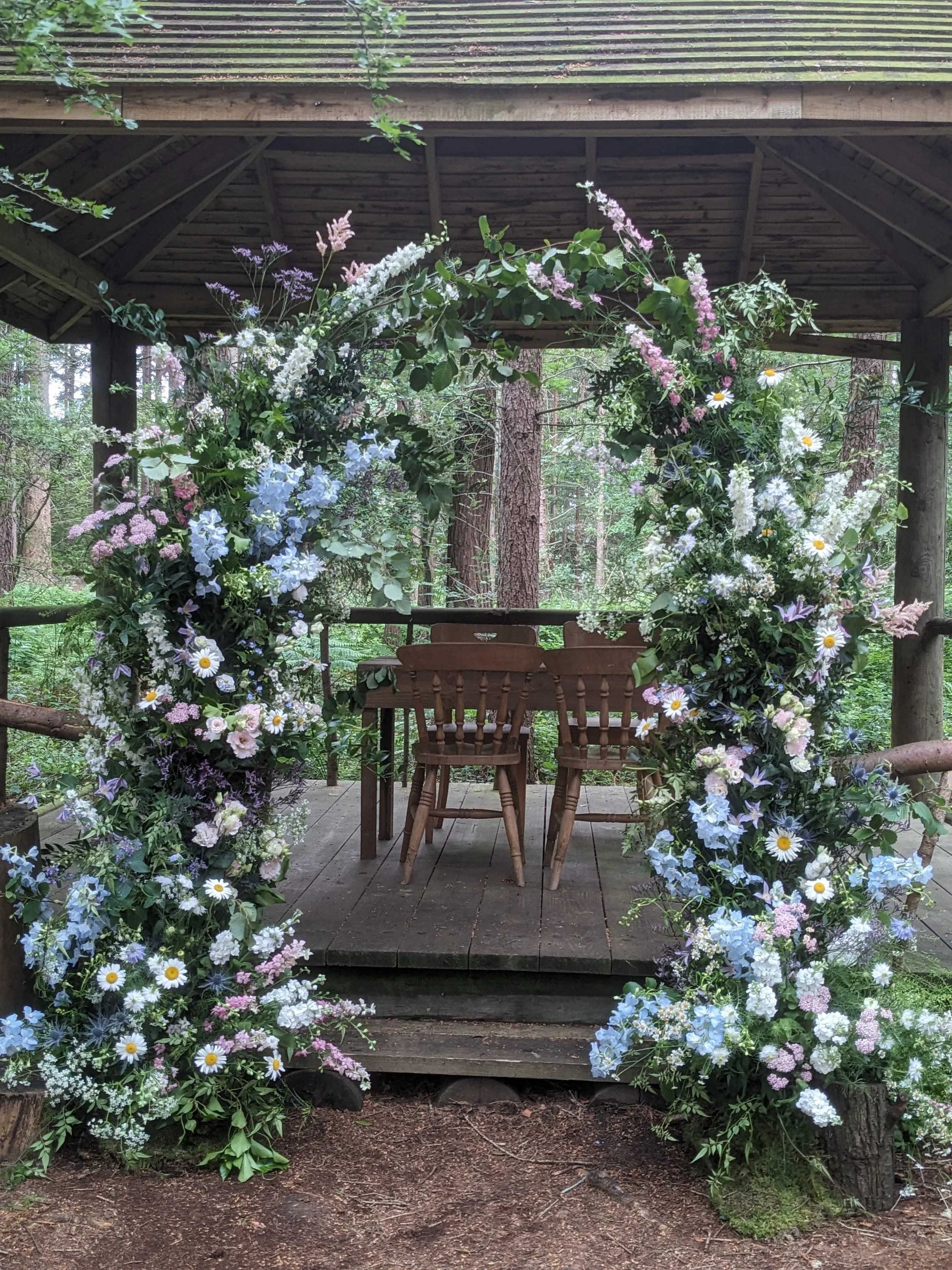 Wildflower flower arch