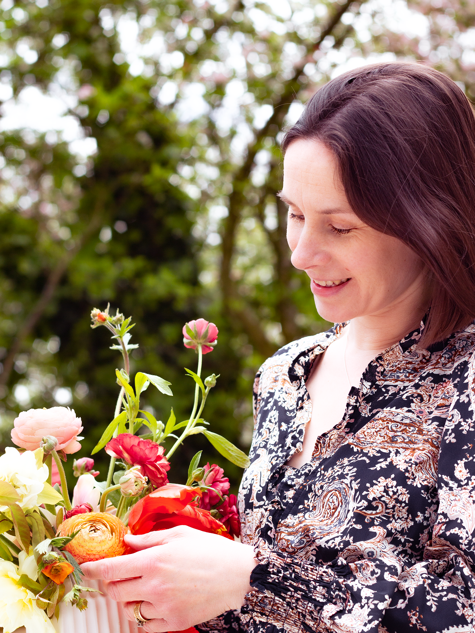 Laura Petrie wedding florist portrait