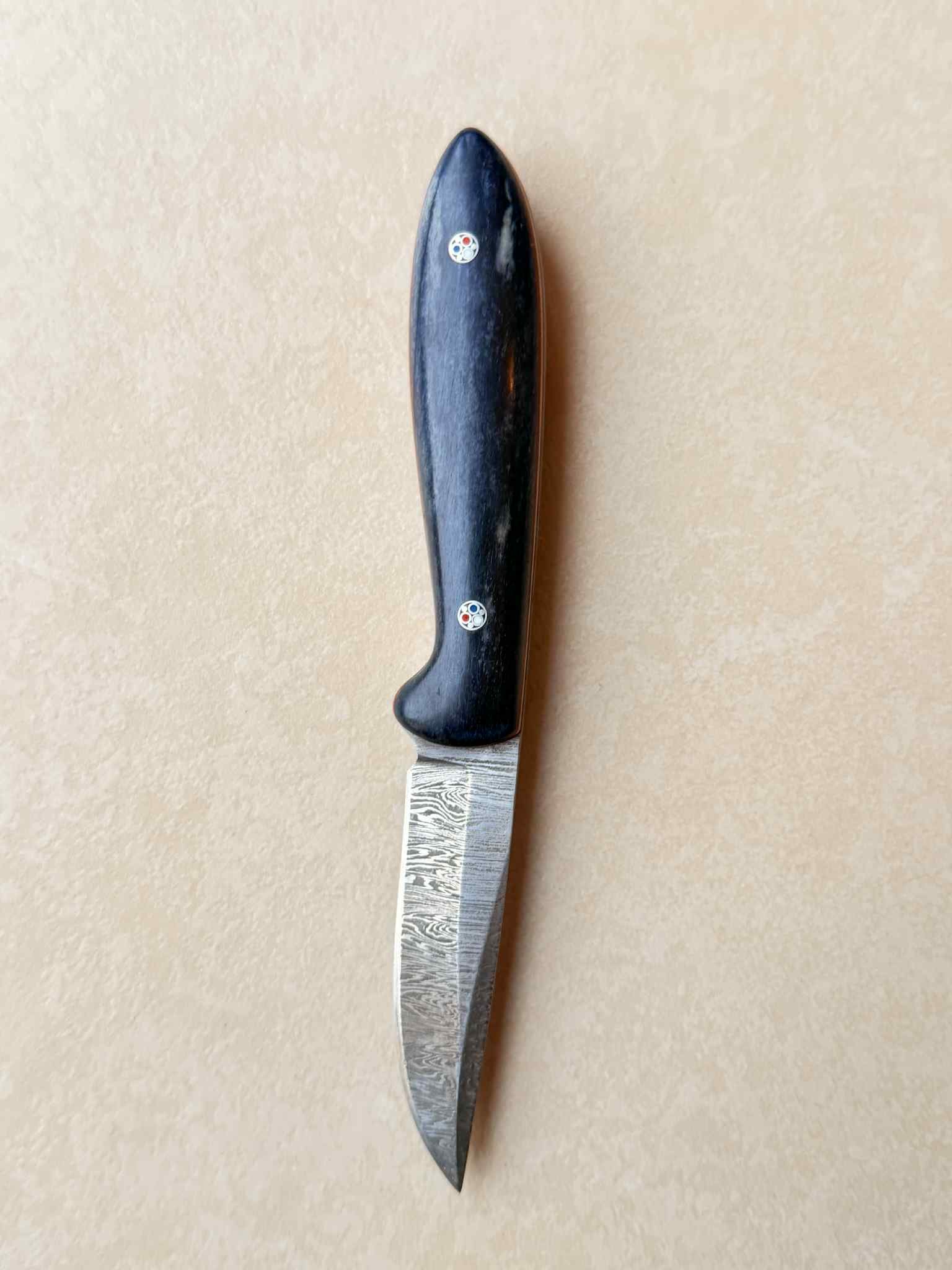 Damascus giraffe knife