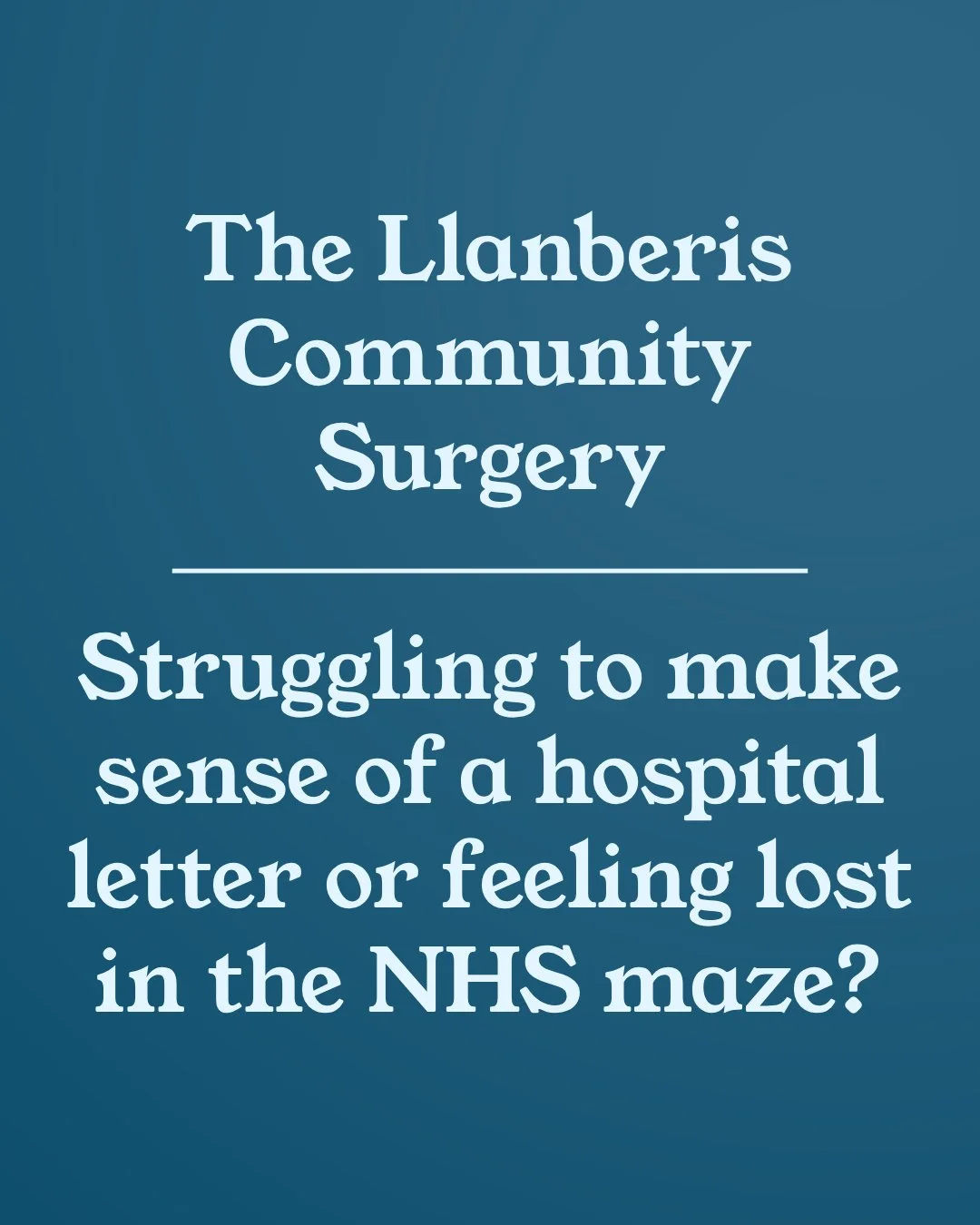 ....
Making sense of your health shouldn't be difficult, and you shouldn't have to rely on information from influencers online.

The NHS is under massive strain, and it&rsquo;s easy to feel lost in the middle of it. We regularly meet people who feel 