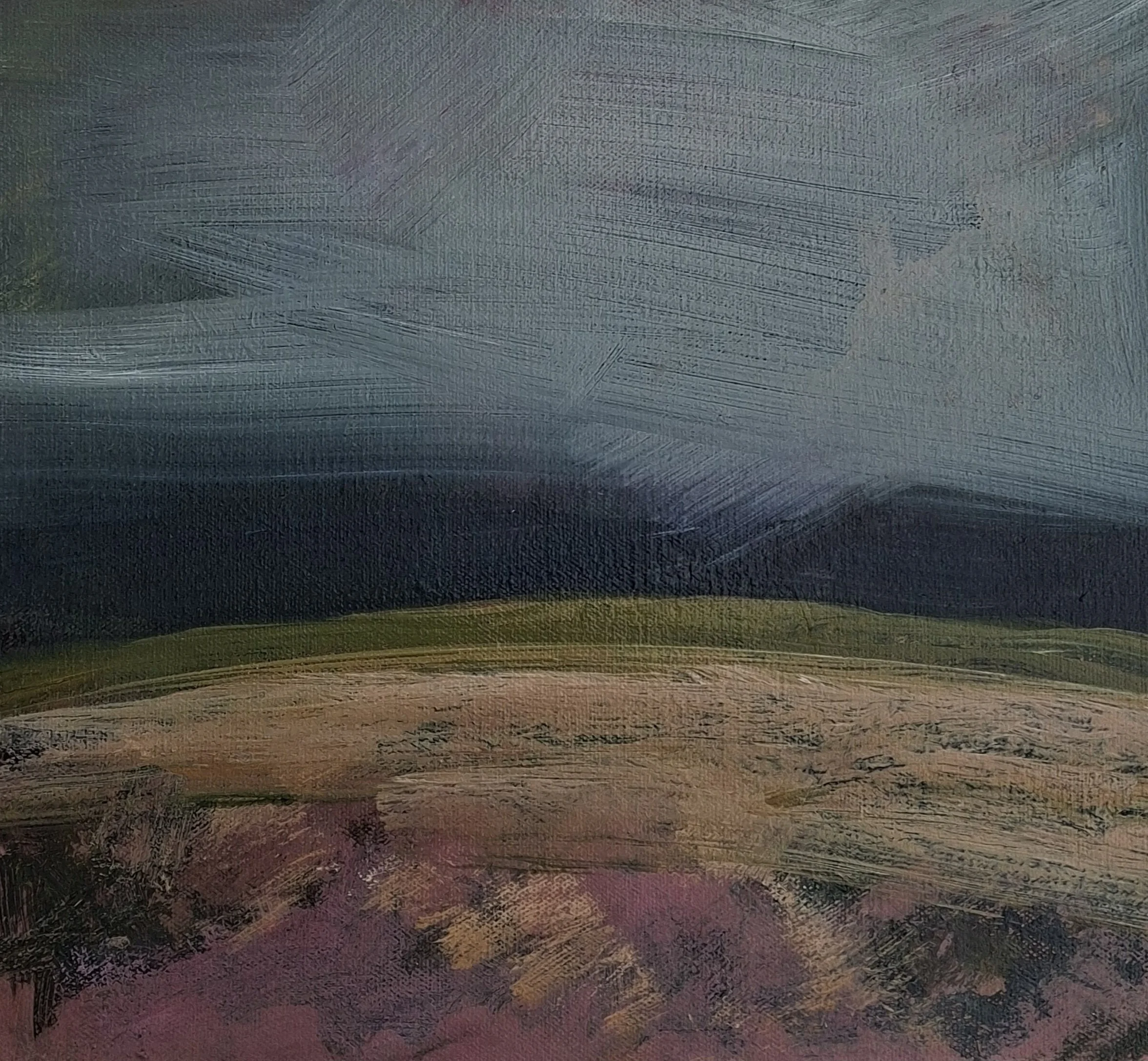 Storm at sunset