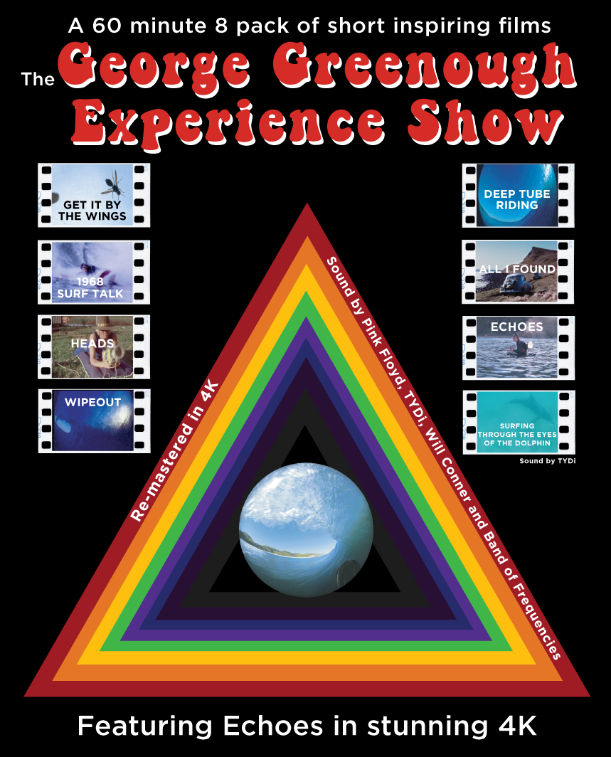 The George Greenough Experience Show poster, Irish Premiere, Saturday 10 October, Arrivals Lounge, Sligo Airport