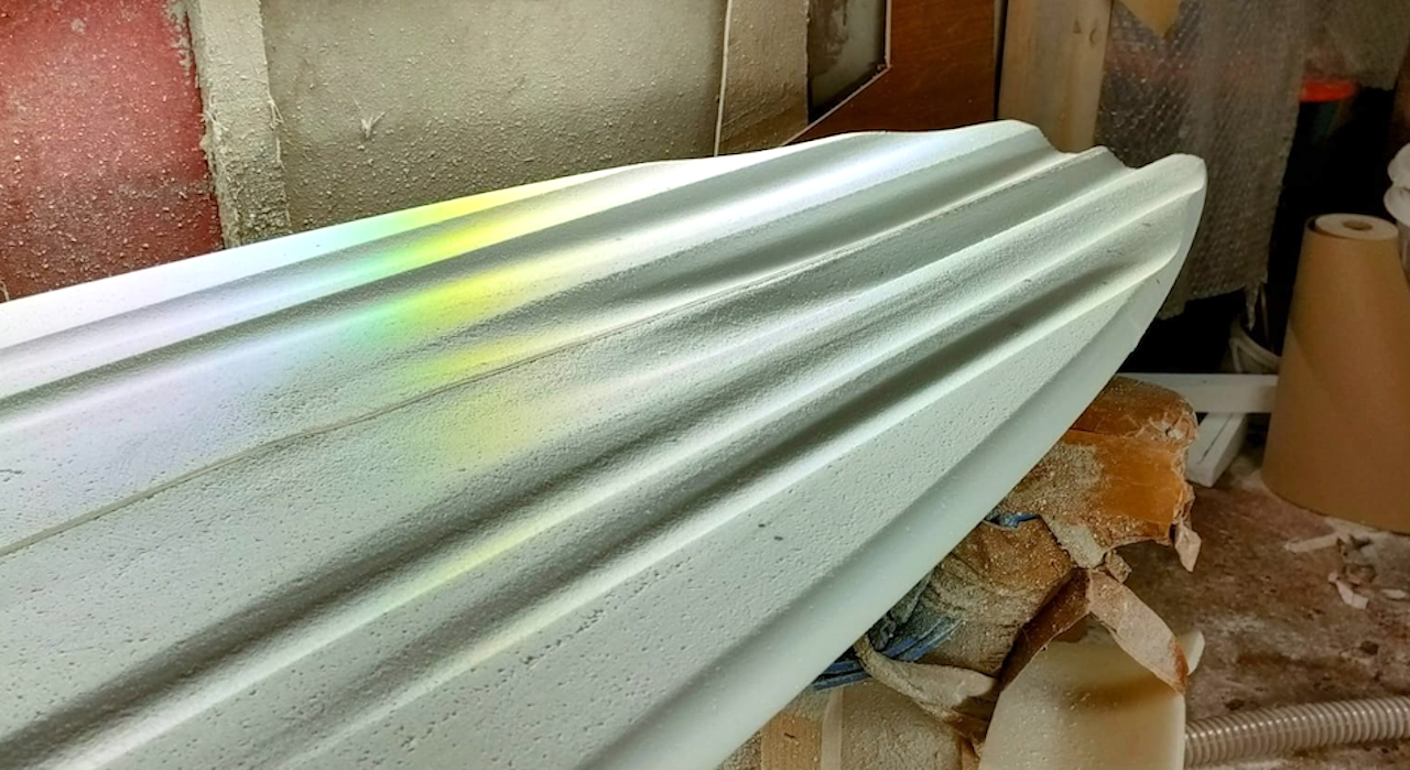Elvis Beetham, Gutters, work in progress, 2025, extruded polystyrene, WAKE, Scenius Gallery Sligo