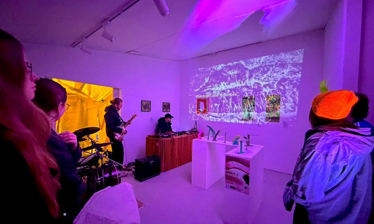 Departures performing live music to film Wake, expanded cinema event, WAKE II, Scenius Gallery Sligo, 2026