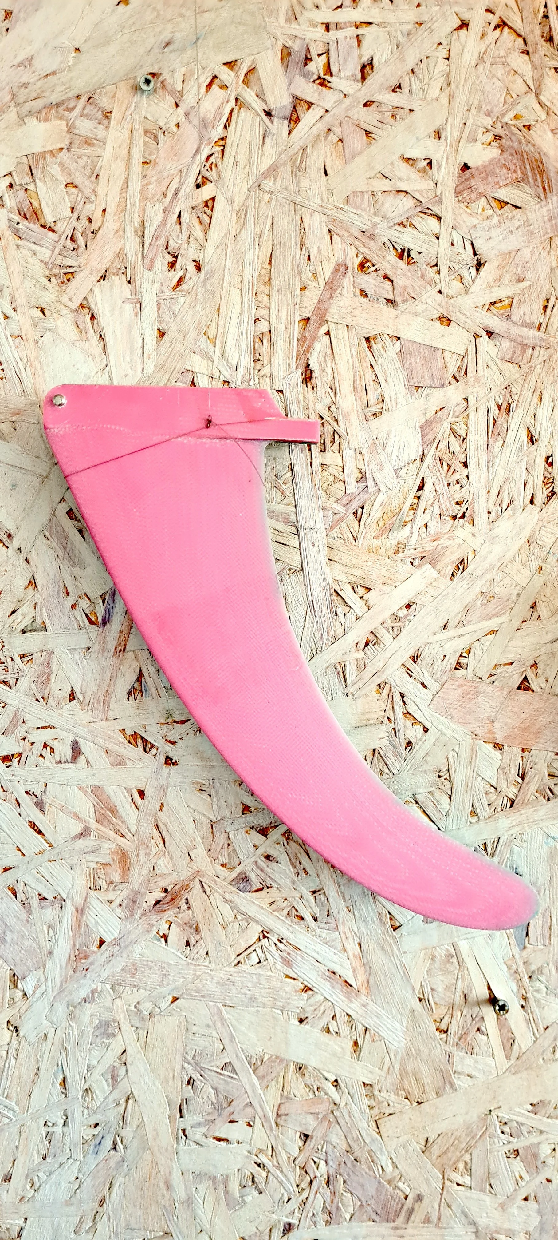 High speed fin 8.8" pink/turquoise vinylester