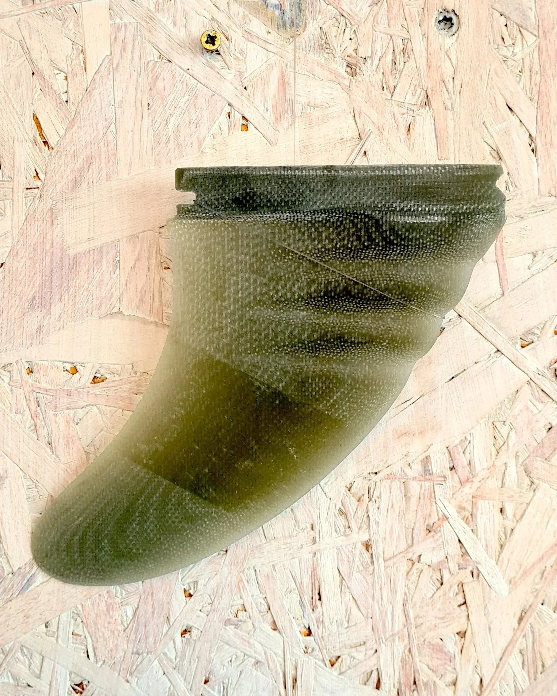 Twin + wavy leading edge channels - vinylester + milled carbon layup
