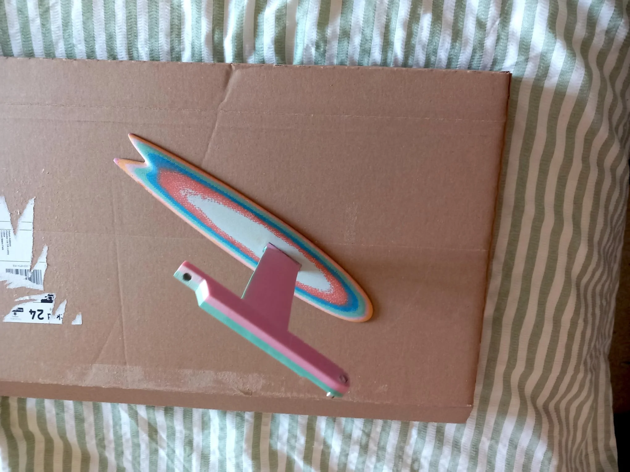 Teardrop wing (swallow) single fin 7.0"