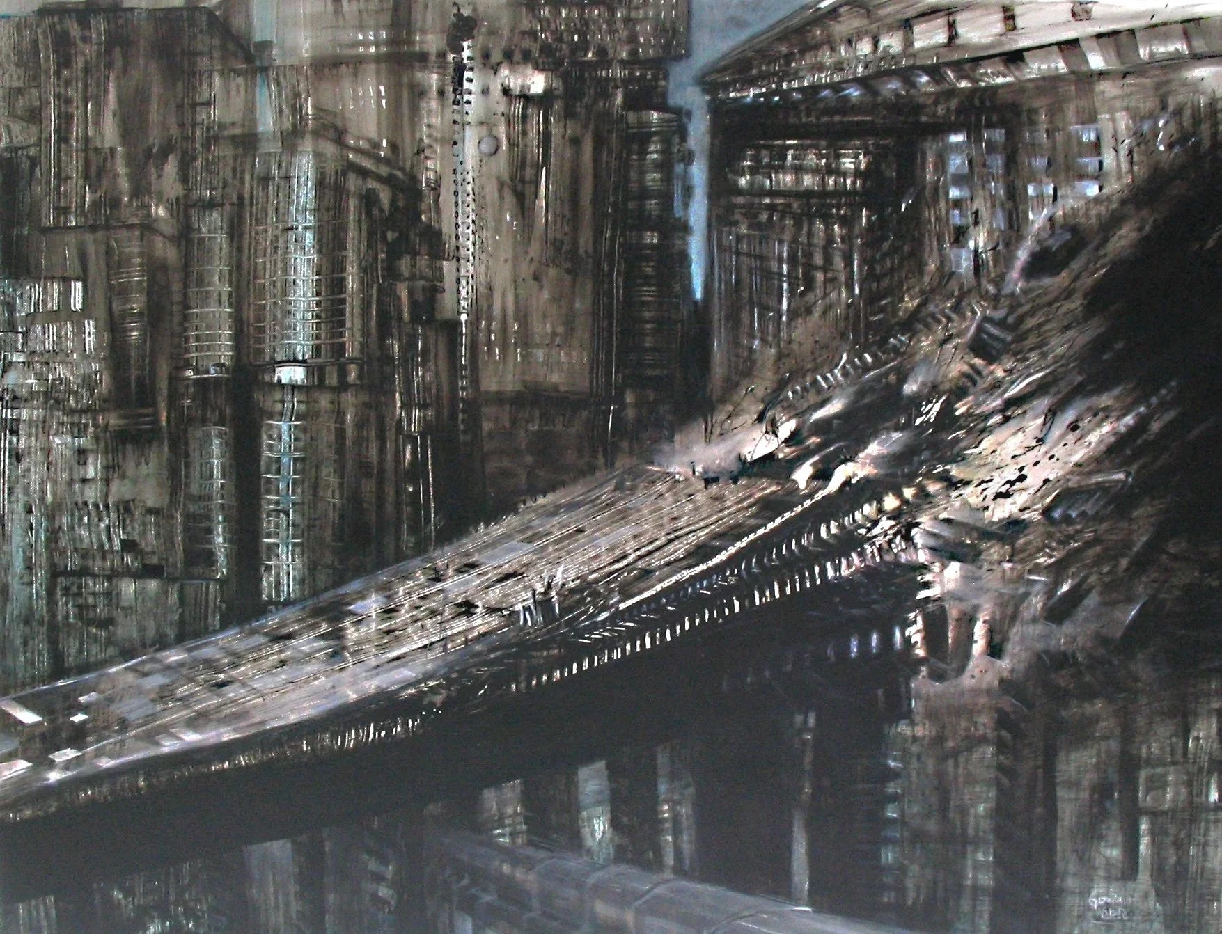 Bird's eye view, Acrylic on canvas. 
Gonzalo Varela. 