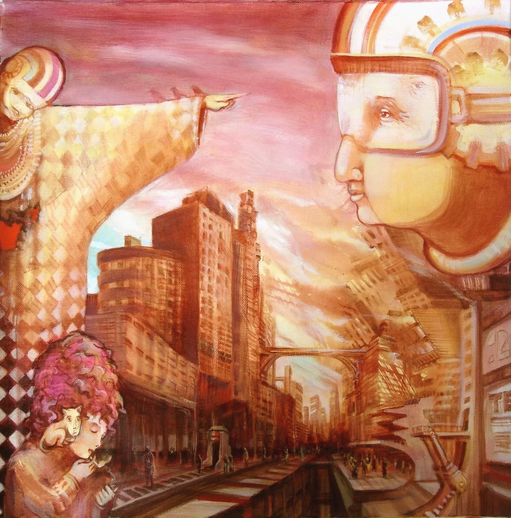 Lucy and Norma traveling, Acrylic on canvas
Gonzalo Varela.