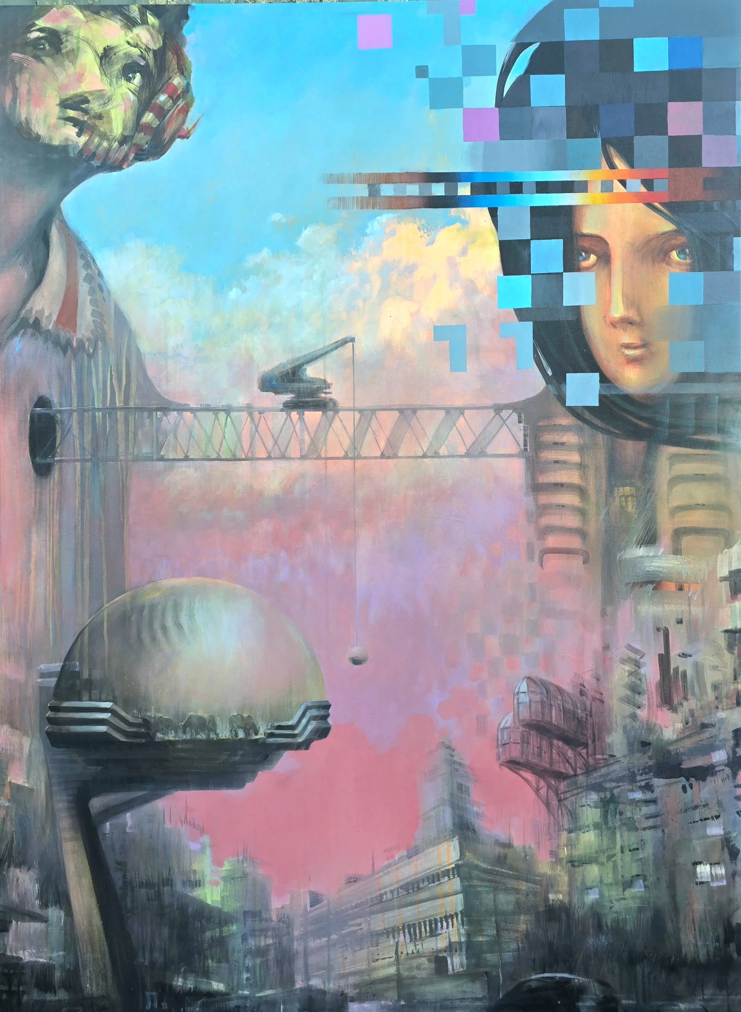 Electric Cows. 2026
Acrylic on canvas. Gonzalo Varela