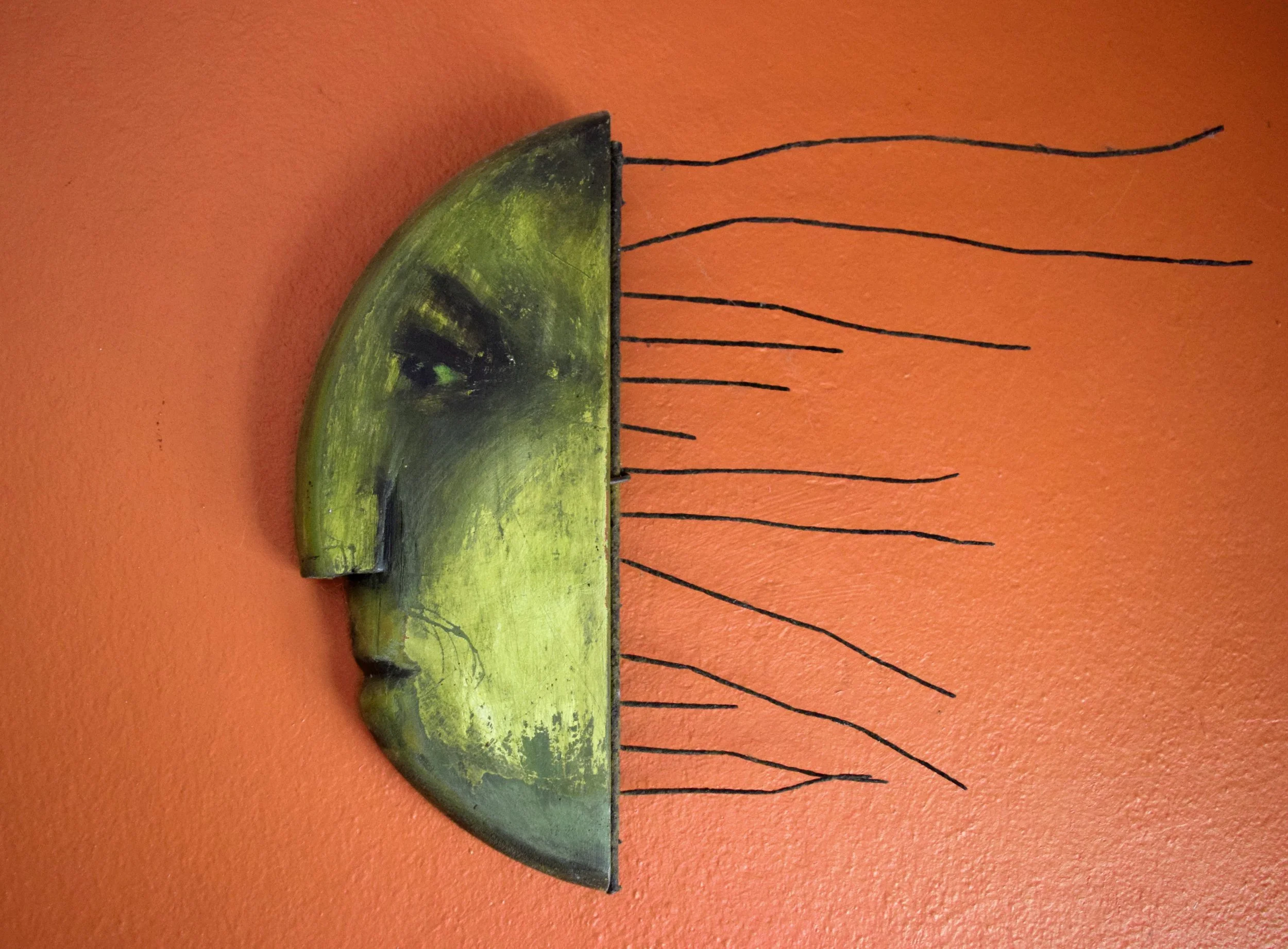 Mermaidman. 
Mixed media.