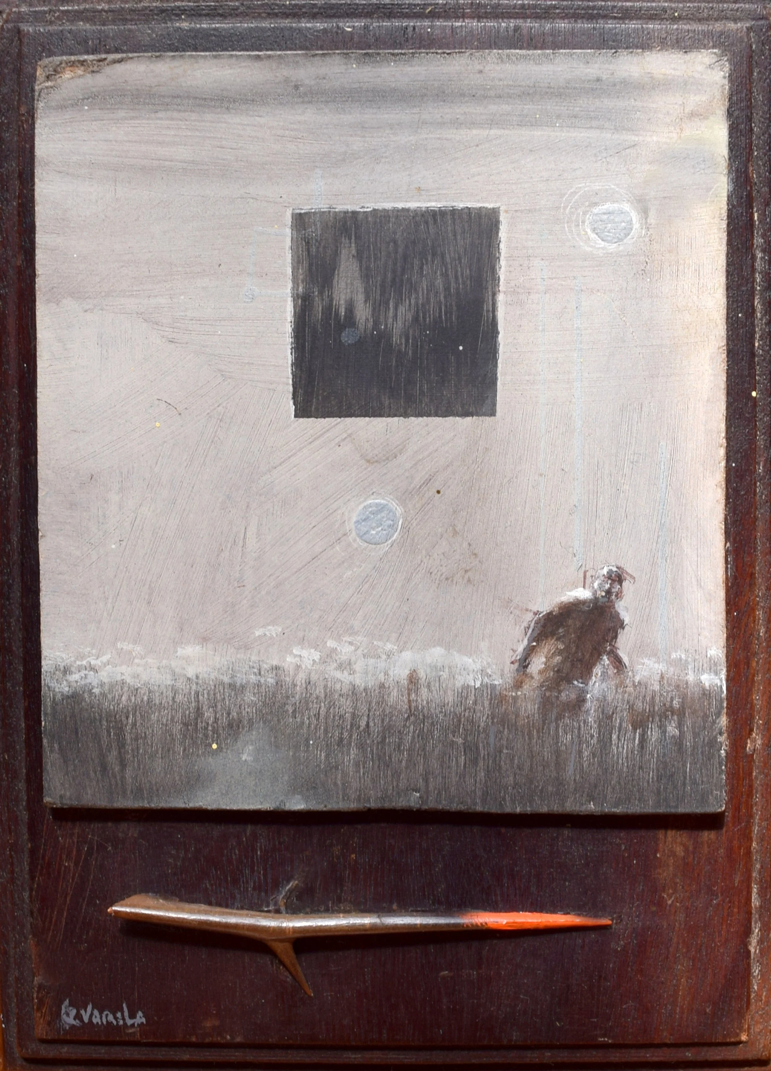 The reset. 
Acrylic on wood.