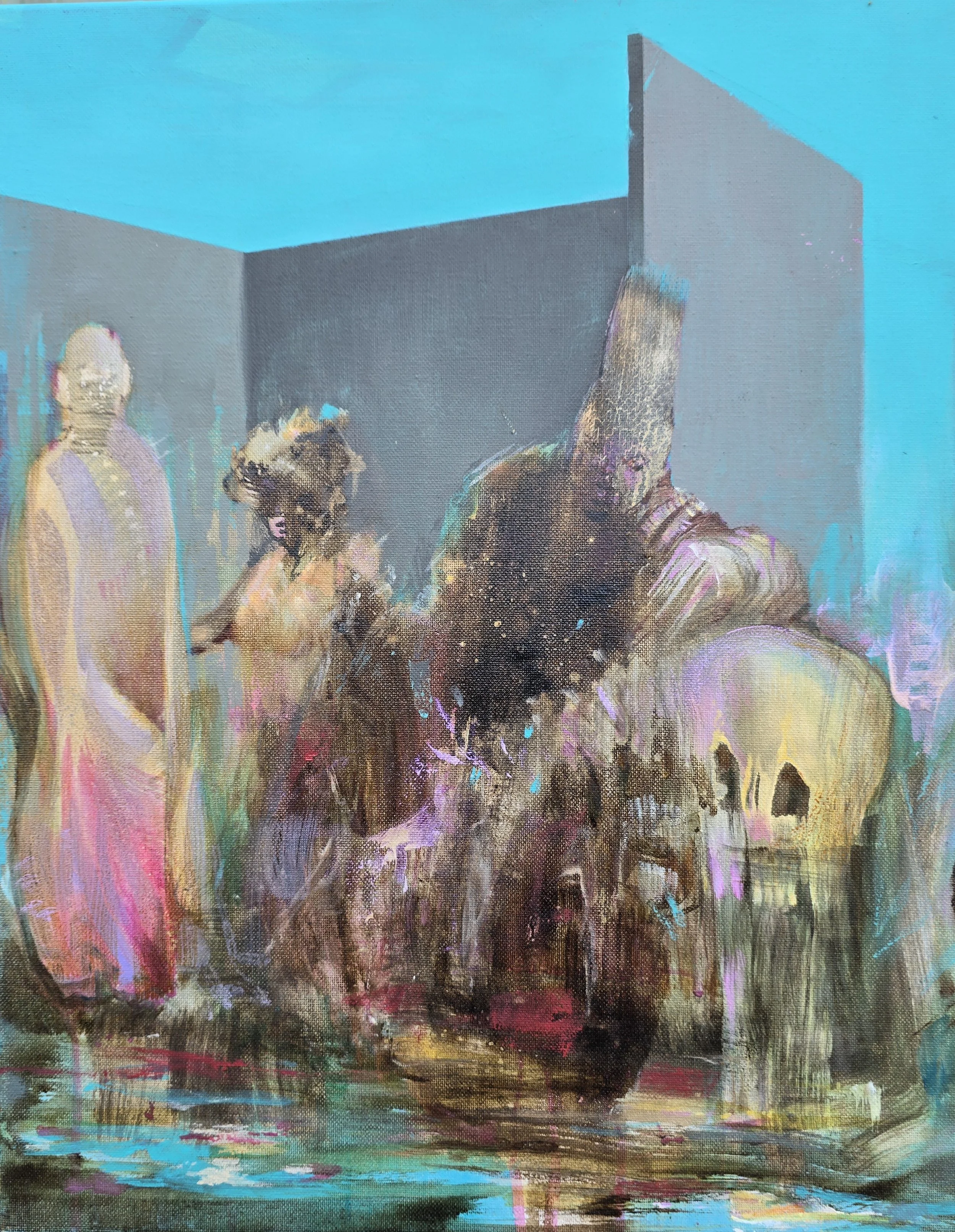 Another night, anoher landscape. 2025 
Oil on canvas. Gonzalo Varela