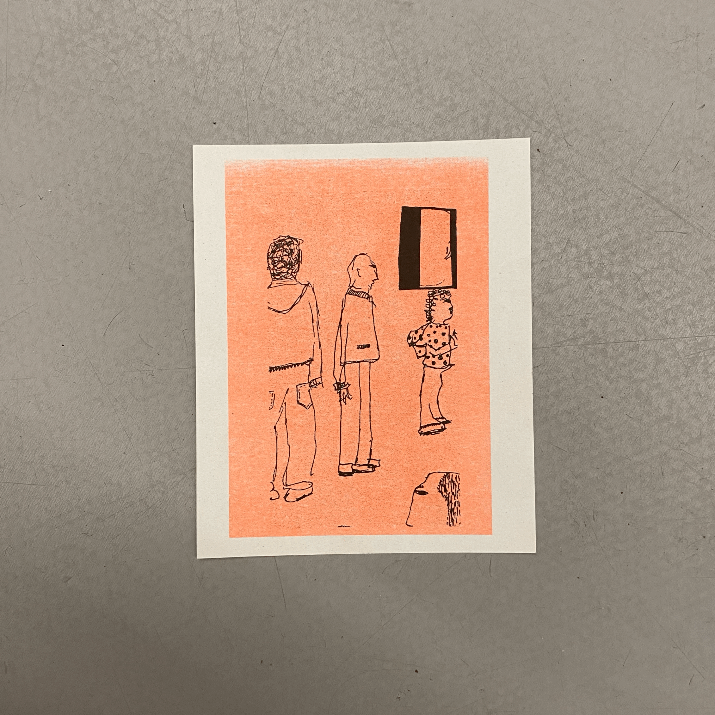 Crowd Postcard Print