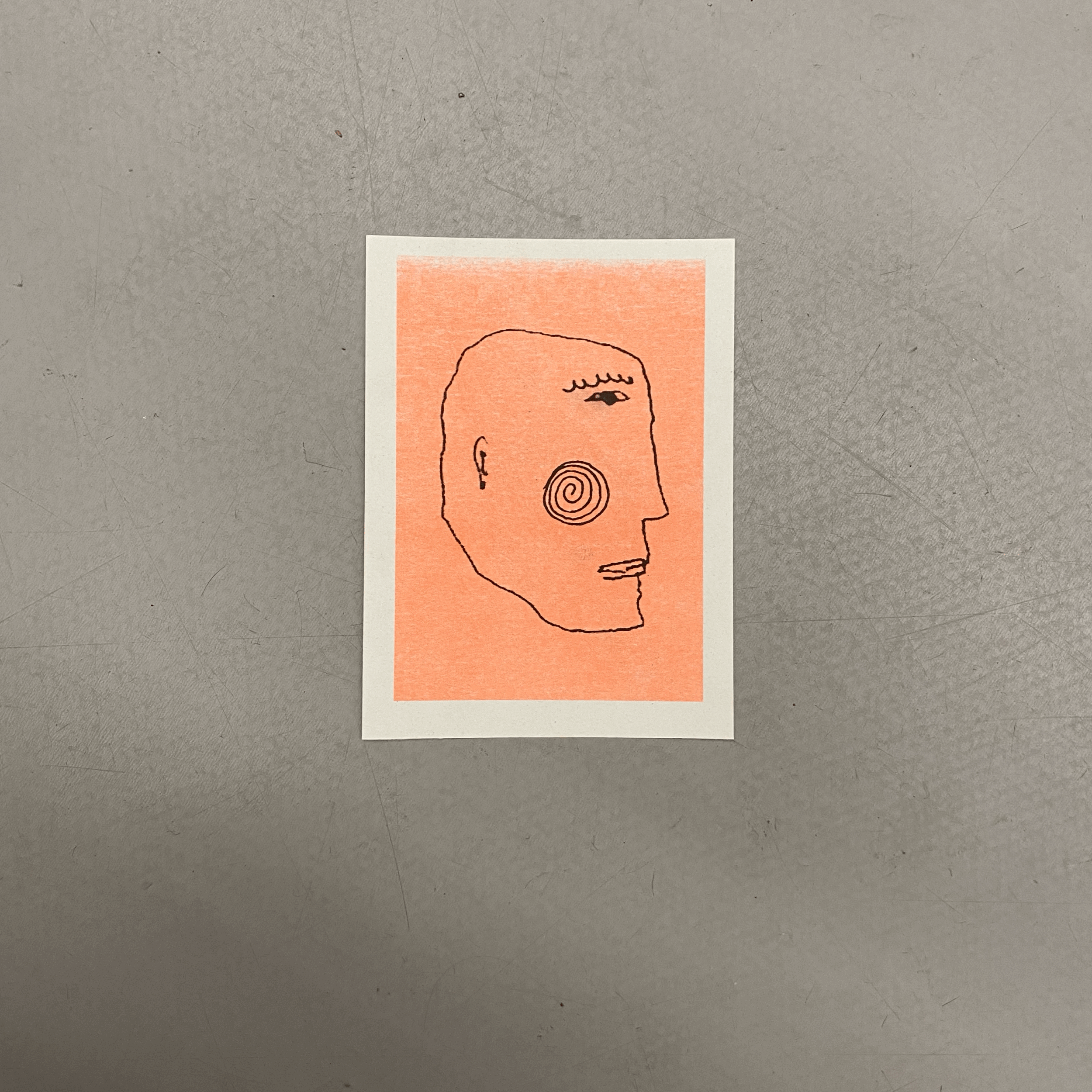 Face Postcard Print