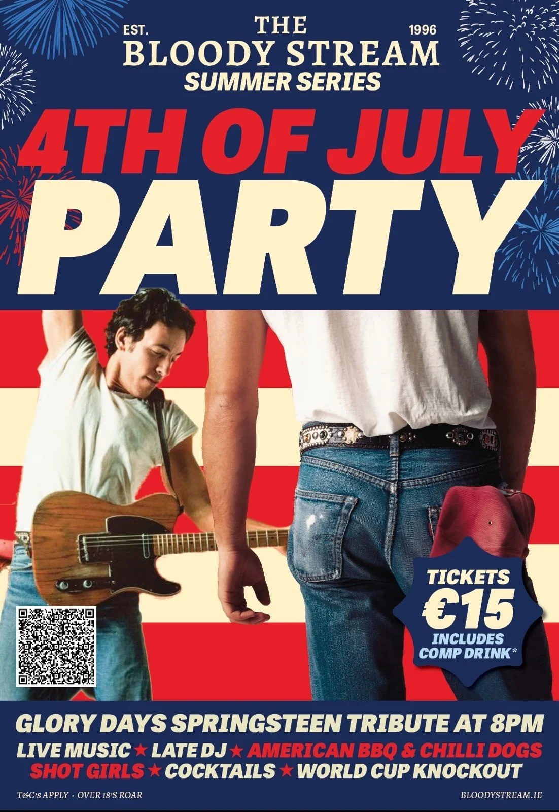Glory Days Are Calling: Celebrate the 4th of July with Bruce Springsteen's Greatest Anthems at The Bloody Stream