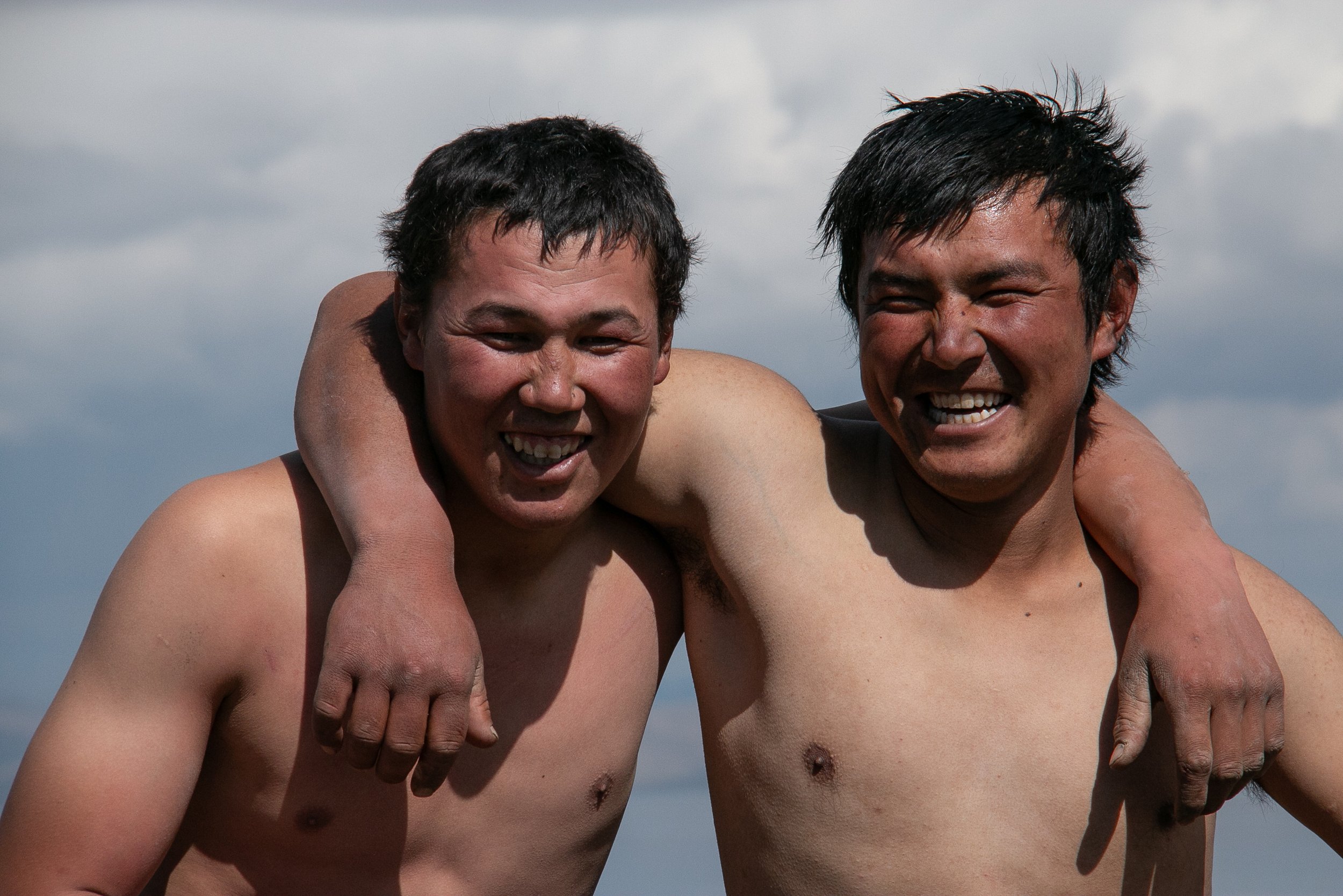 FOP005 | smiling wrestlers | Kyrgyzstan | 2016