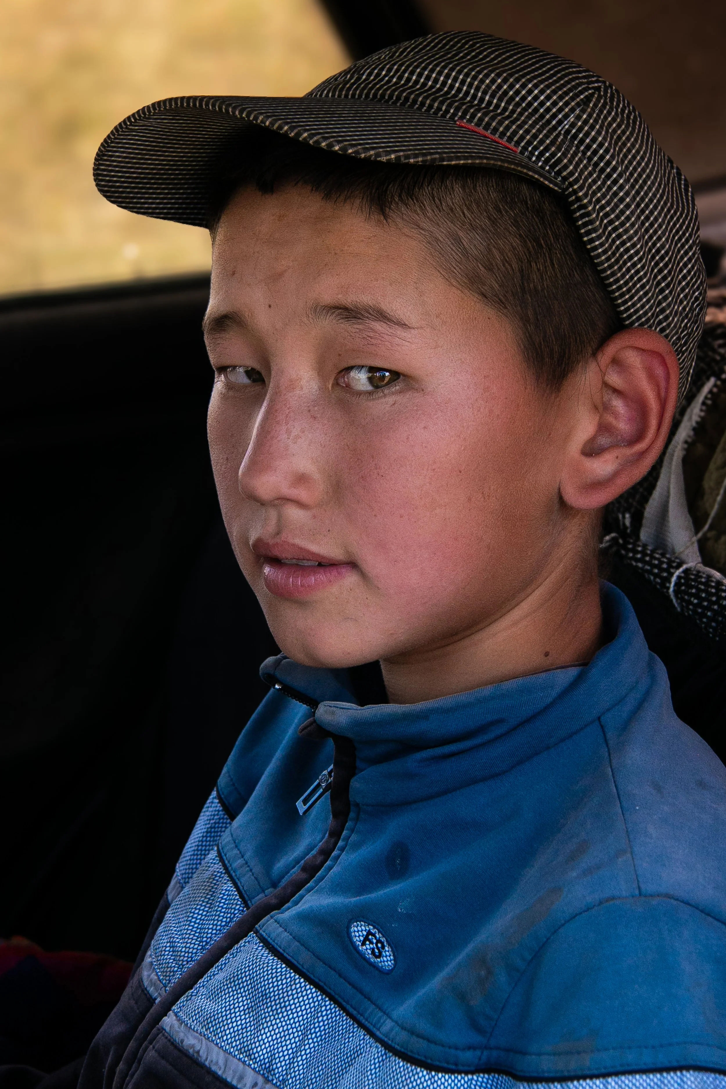 FOP009 | boy in blue jacket | Kyrgyzstan | 2016