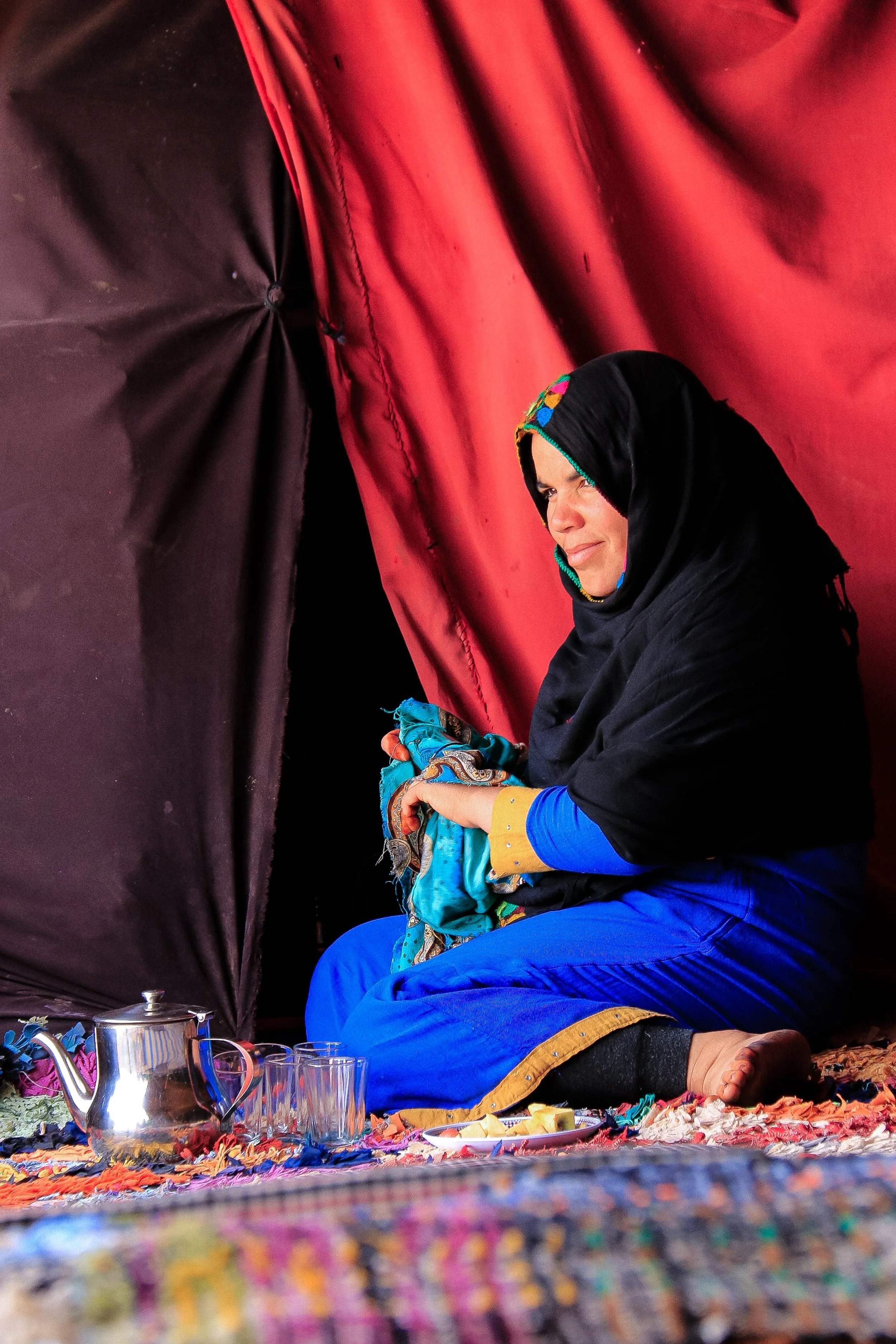 FOP006 | berber woman in a tent | morocco | 2018