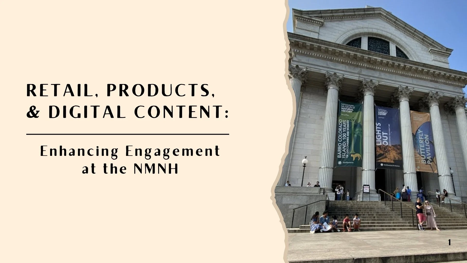 This is my title slide for a project on enhancing engagement at the National Museum of Natural History