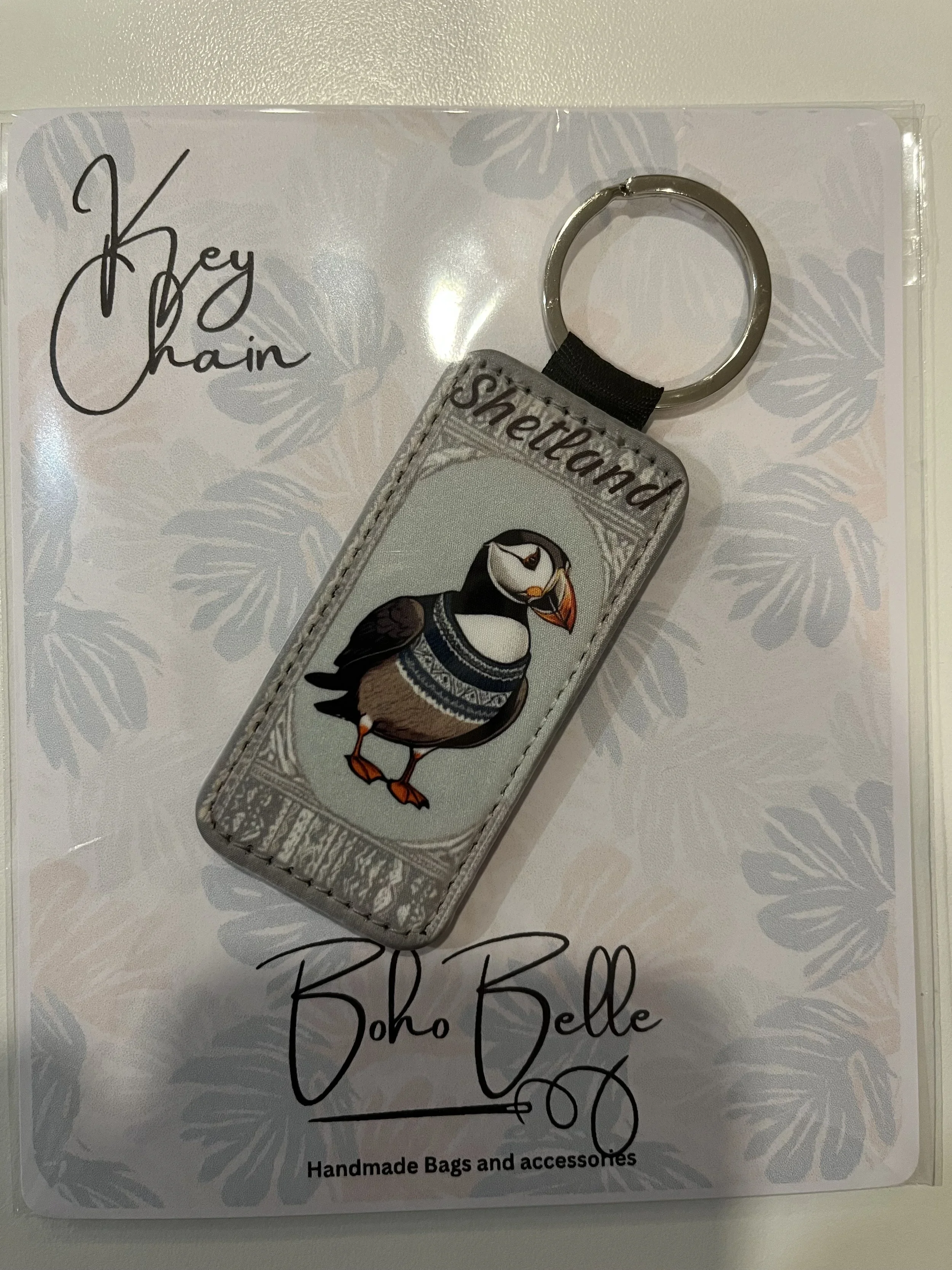 Shetland Puffin Keychain