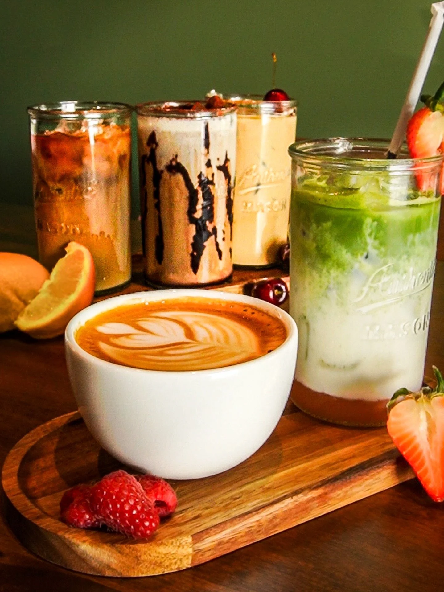 Available starting February 1st&hellip;

🤍🌹SEASONAL MENU🌹🤍
Strawberry Vanilla Matcha 💚🍓
Raspberry Cream Cold Brew ❤️
Orange Dreamsicle G2O 🍊
Cherry Vanilla Latte 🍒

Siganture Drink Menu
- Tiramisu Latte
- Salted Caramel Blondie
- Cafe Miel
- 