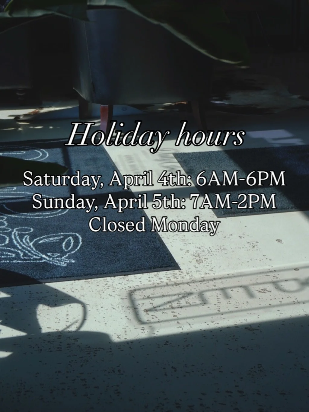 We will have restricted hours on Easter, but we will be open! Come by and get a treat before the holiday activities begin ☕️

📍1746 US-6 Suite B, Spring Valley