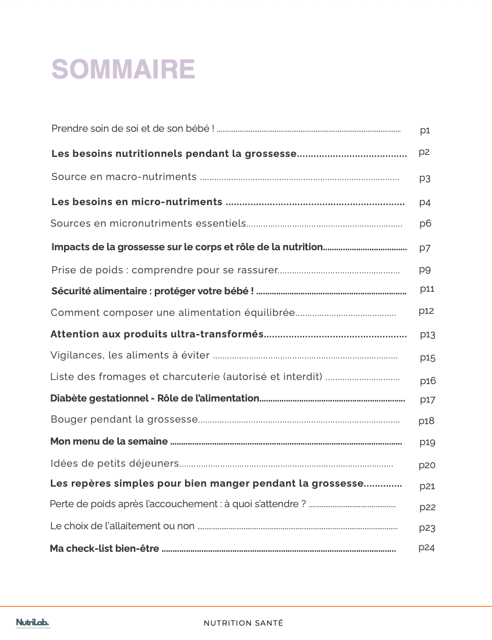 Diététique femme enceinte