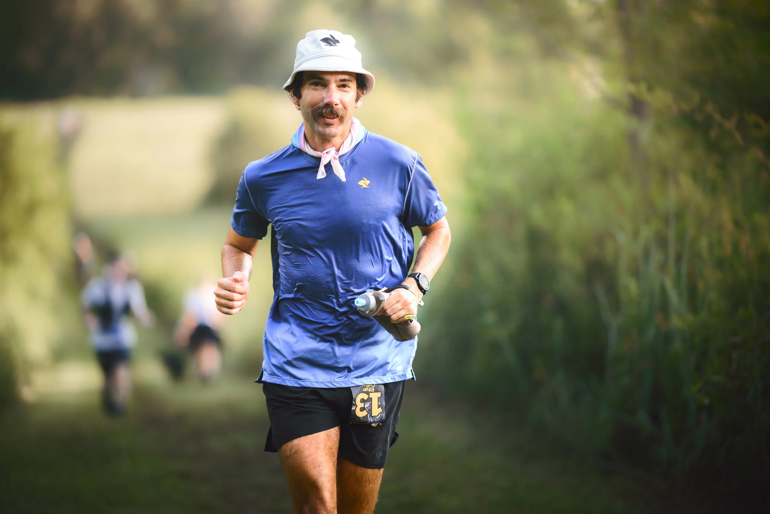 Co-founder Ethan enjoying a trail race.