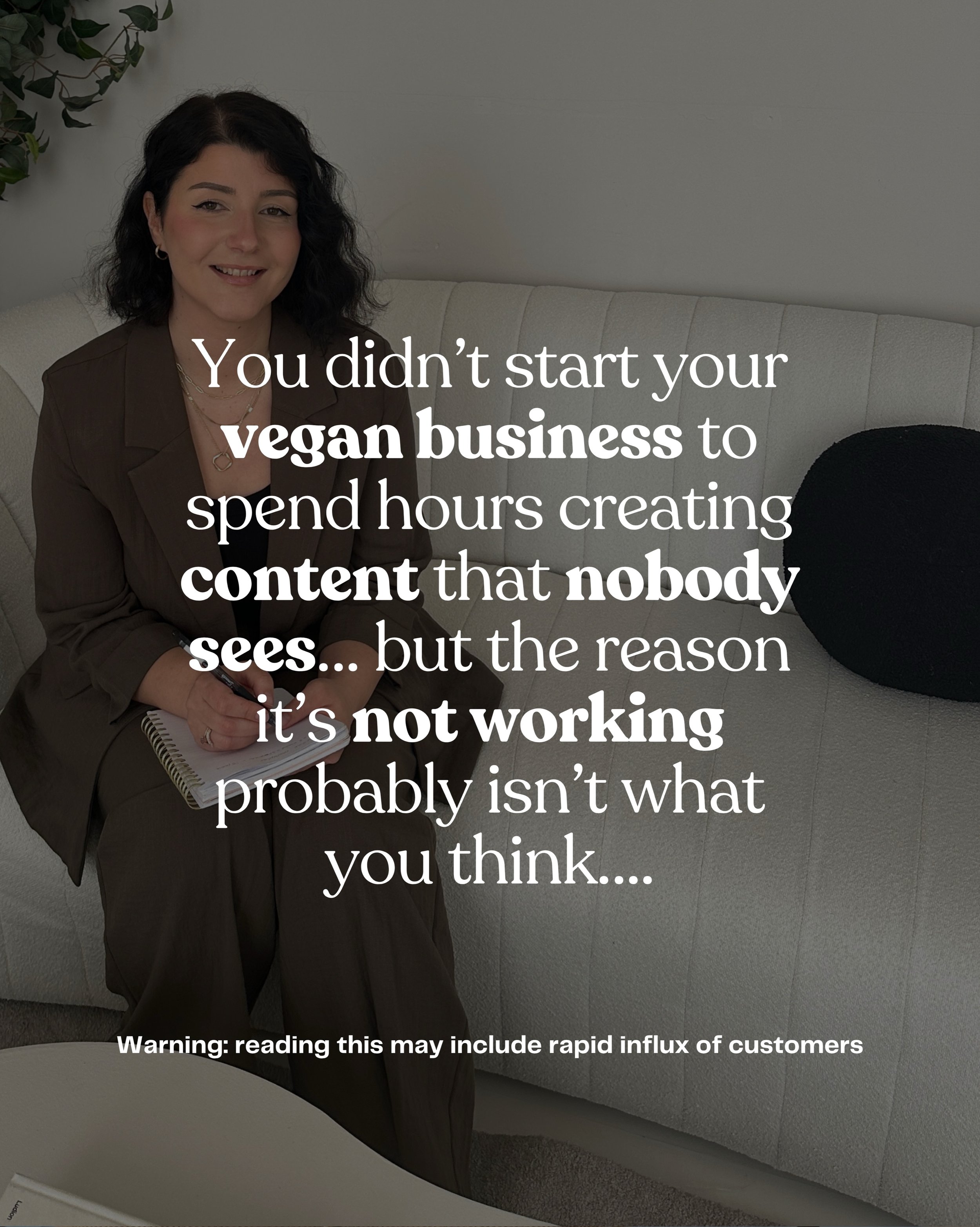 If your vegan business keeps getting ghosted on social media, here&rsquo;s why.

You&rsquo;re asking people to buy before you&rsquo;ve given them a reason to trust you.

The best social media strategy isn&rsquo;t posting more offers&mdash;it&rsquo;s 