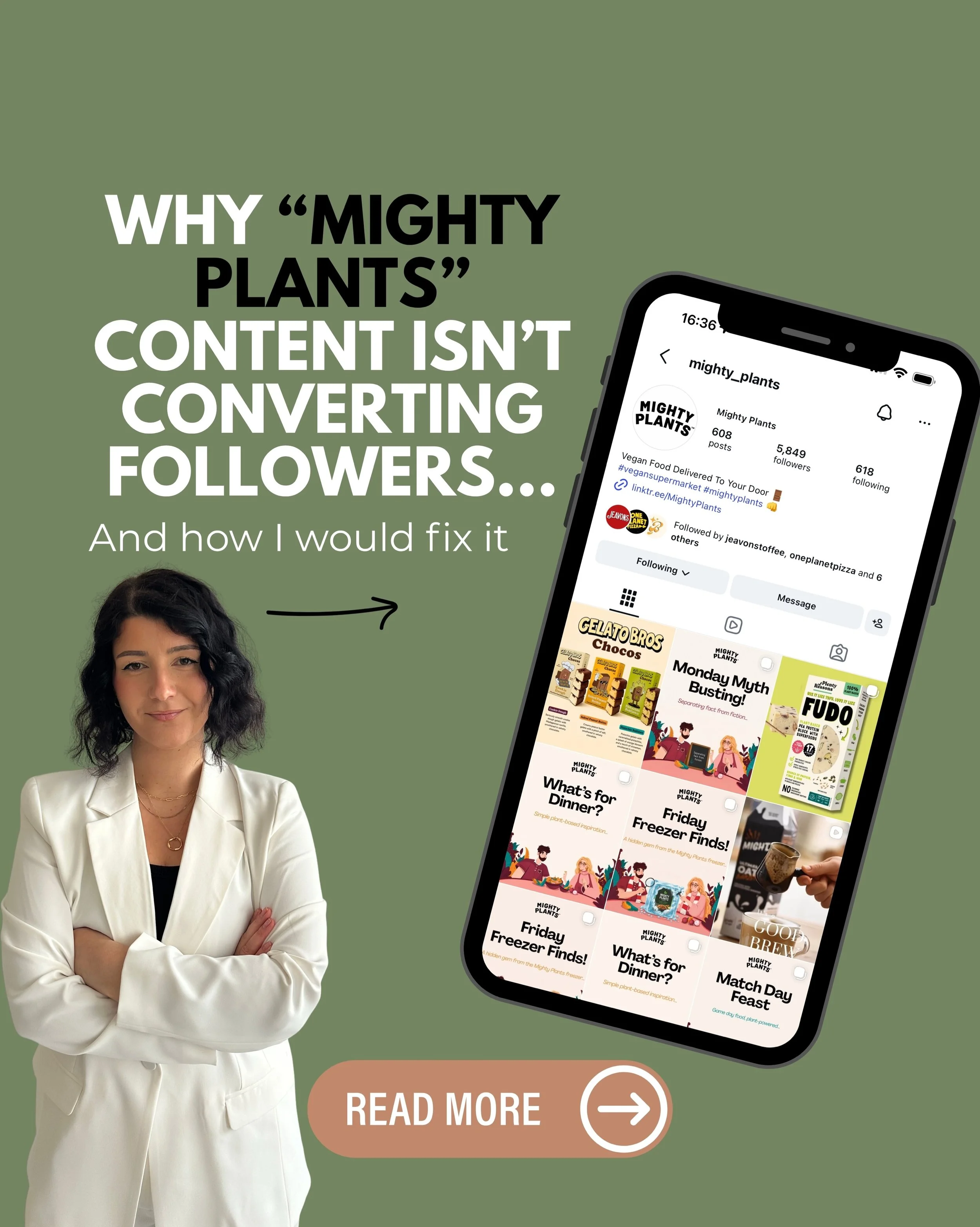 The last point might sting abit &hellip;

This is exactly what I would do for @mighty_plants to start getting more conversions through their content;

1. I would optimise their bio by making sure keywords and phrases are used making it searchable to 