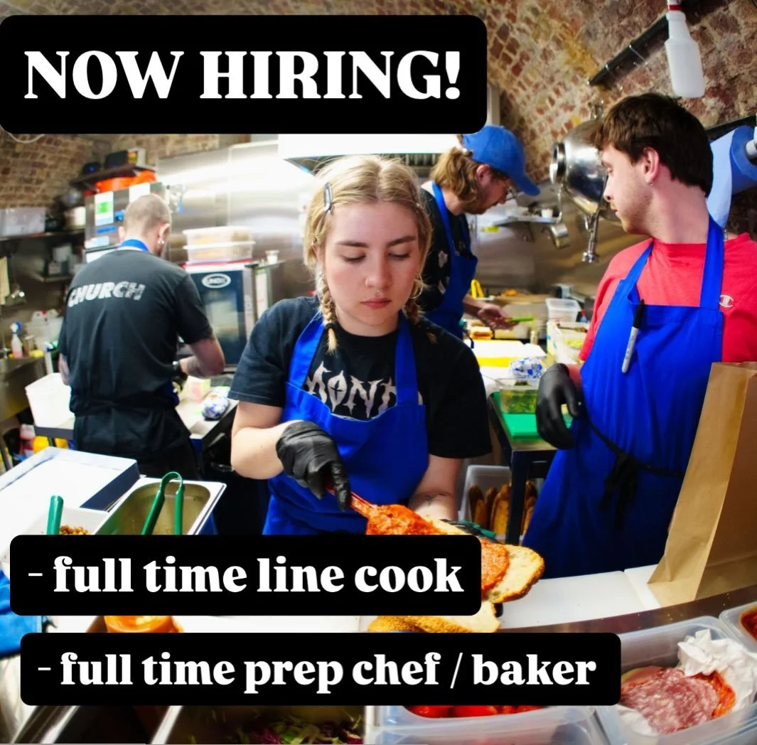 think you got sandwich chops like Mingus Khan @_immyyyyy herself here? apply within!

we&rsquo;re looking for 2 full-timers to join the team across our sites; solid, busy kitchen experience is preferred but sandwich specialisation not essential :)

F