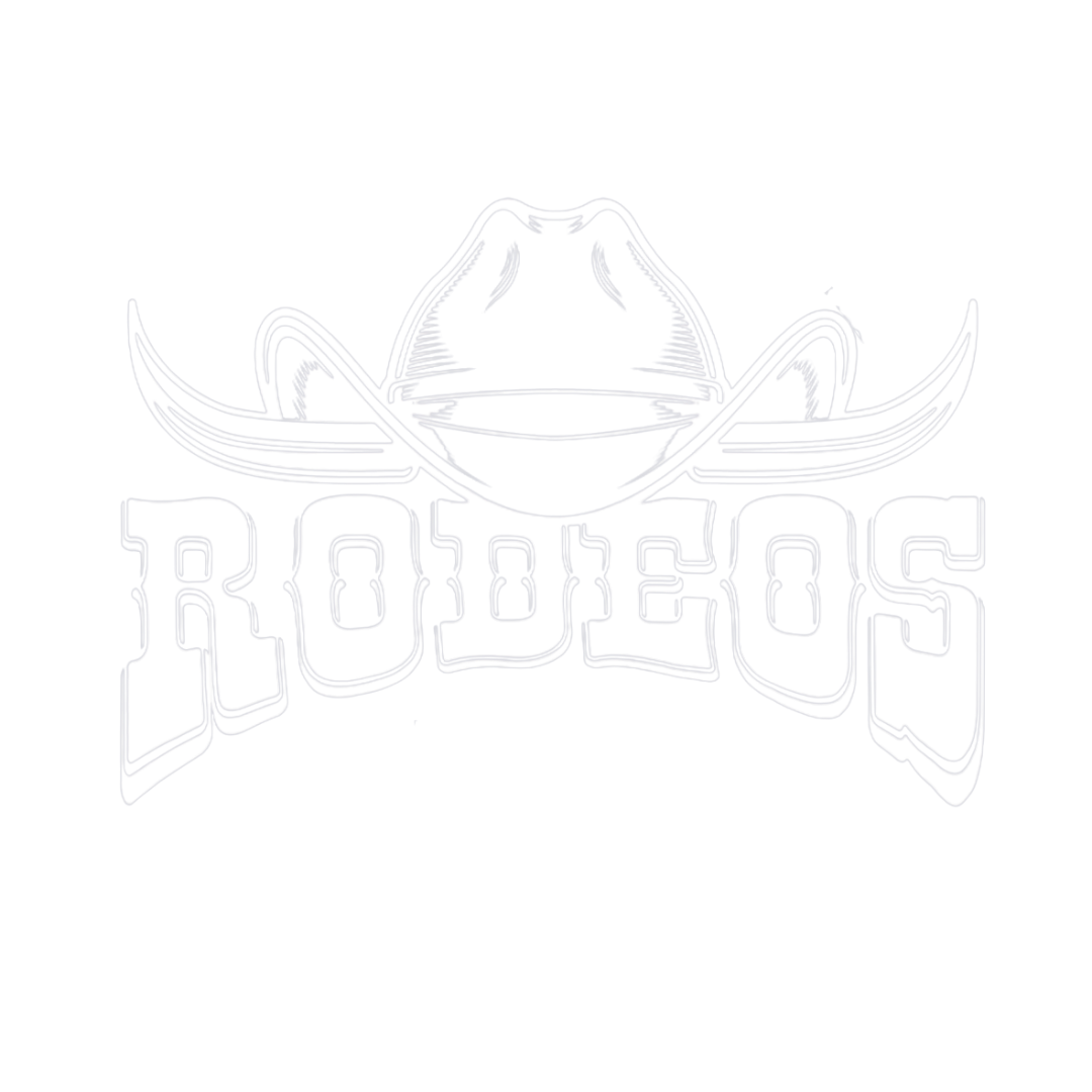 Logo featuring a cowboy hat and sunglasses with the word 'Rodeos' in bold, stylized letters below.