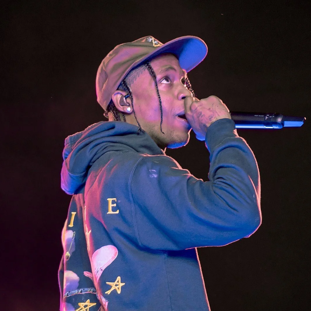 Travis Scott performing at Openair Frauenfeld festival in 2019, shown in connection to Astroworld backlash and cancel culture.