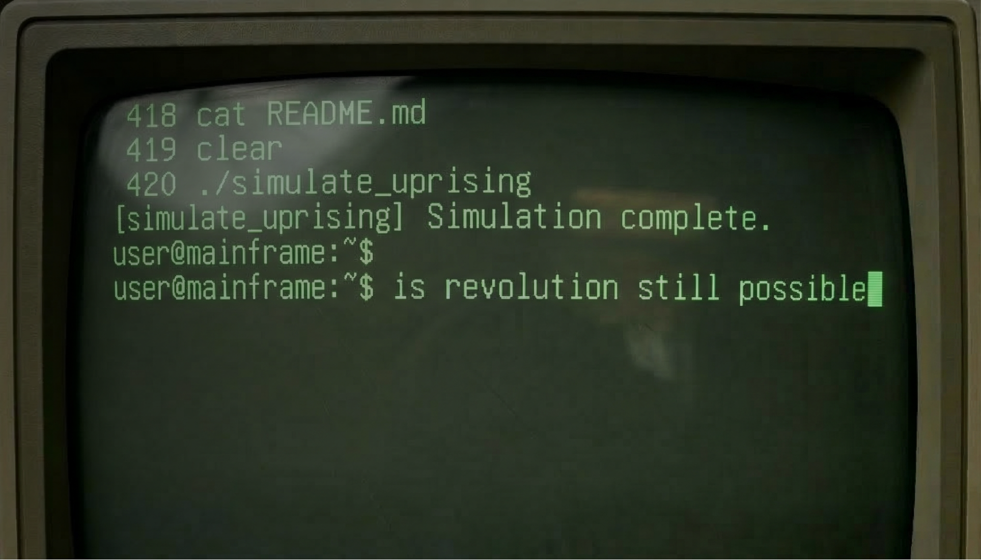 is revolution still possible??