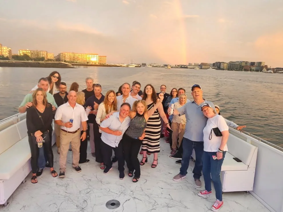 A fun corporate event on Boston Harbor