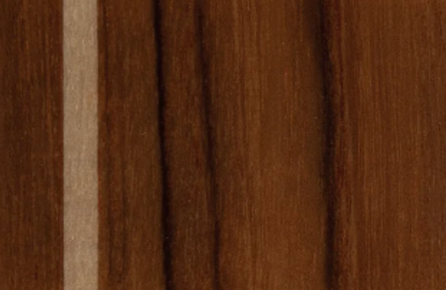 High Gloss Teak - White Lines