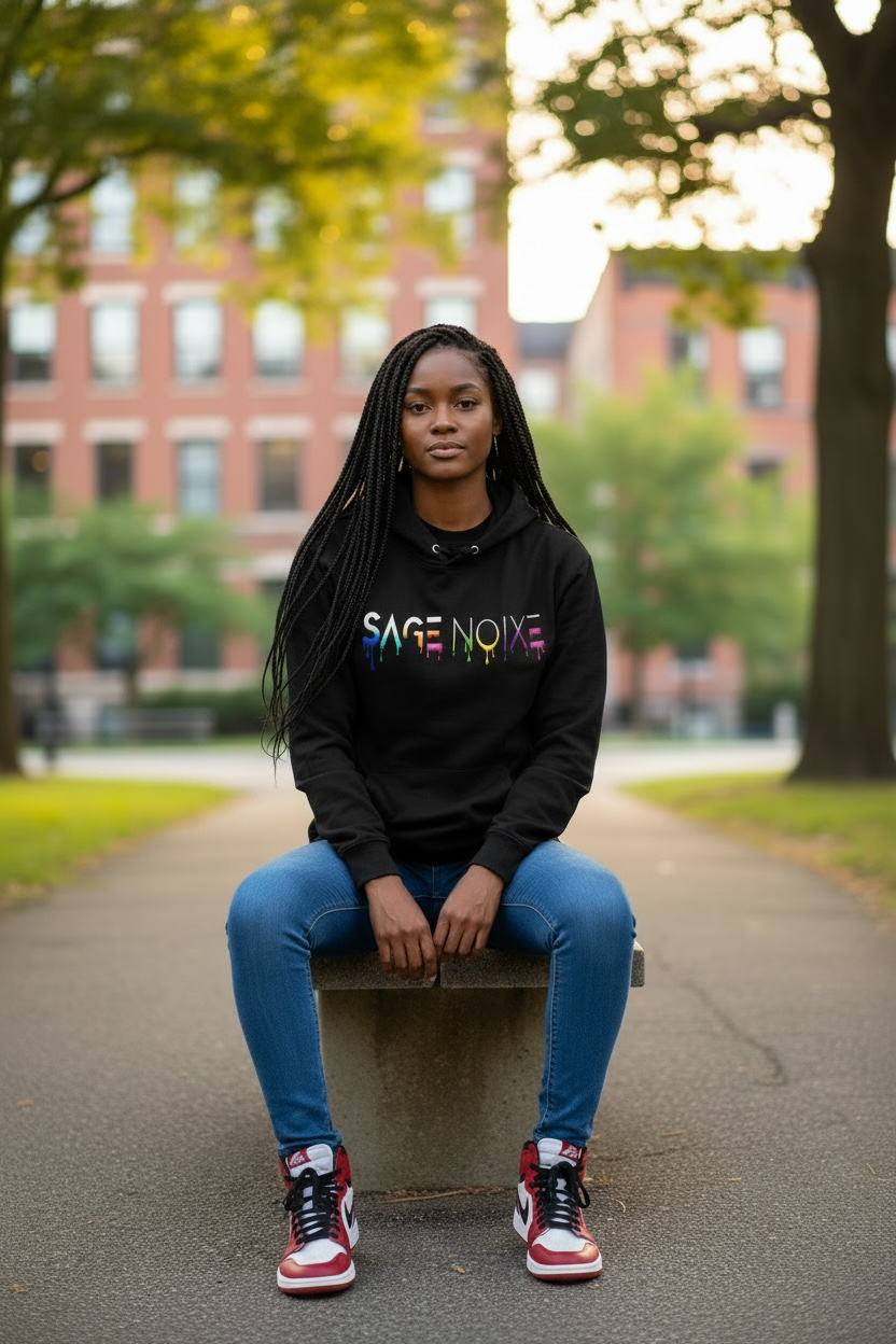 Sage “Color Drip” Hoodie