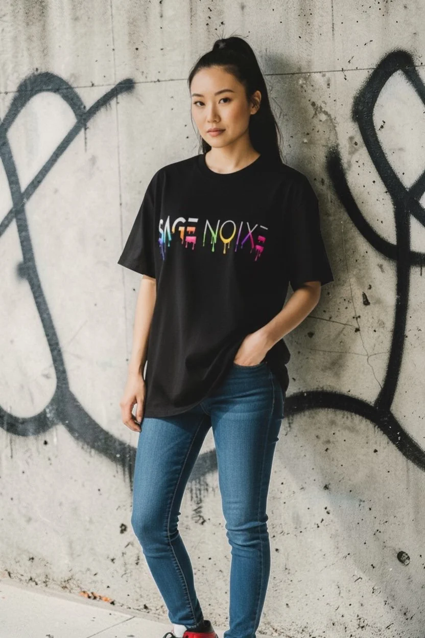 SAGE Noixe “Color Drip” T-shirt