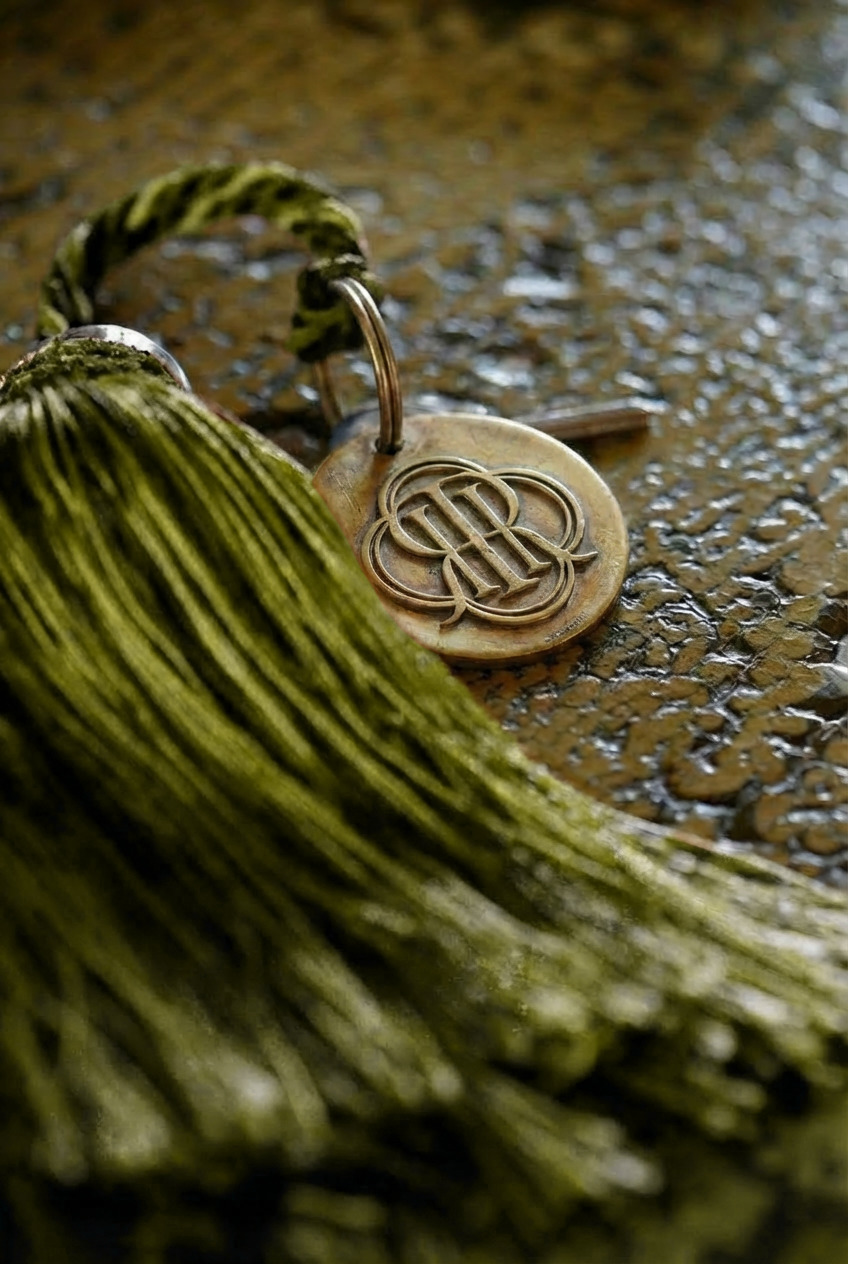 Ravenhoolt Manor website redesign by Gather Studio — branded room key with monogram charm