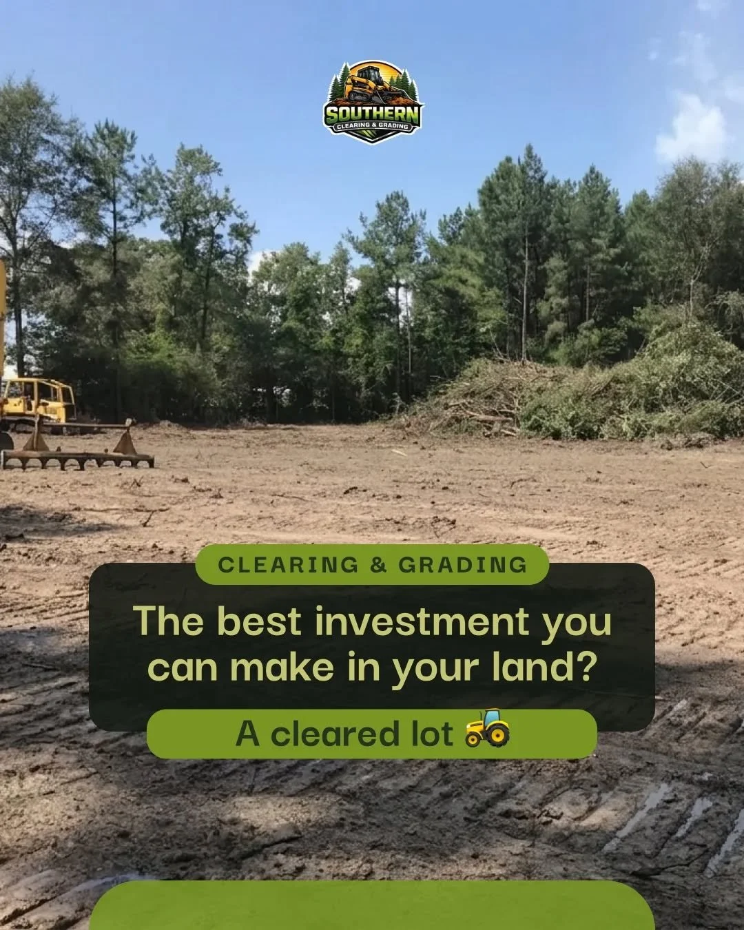 Nobody talks about this but overgrown, neglected land actively hurts your property value.

Hard to sell. Hard to develop. Hard to even get a contractor to quote it without a sigh.

Cleared land, on the other hand?

✅ Easier to sell

✅ Ready to build 