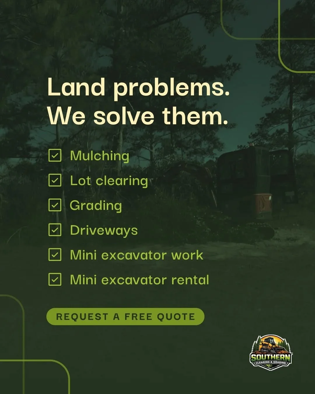 Why juggle three different contractors when one crew handles it all?

One call. Every land service you need.

📞 DM us or hit the link in bio.

📍 Augusta &amp; the CSRA