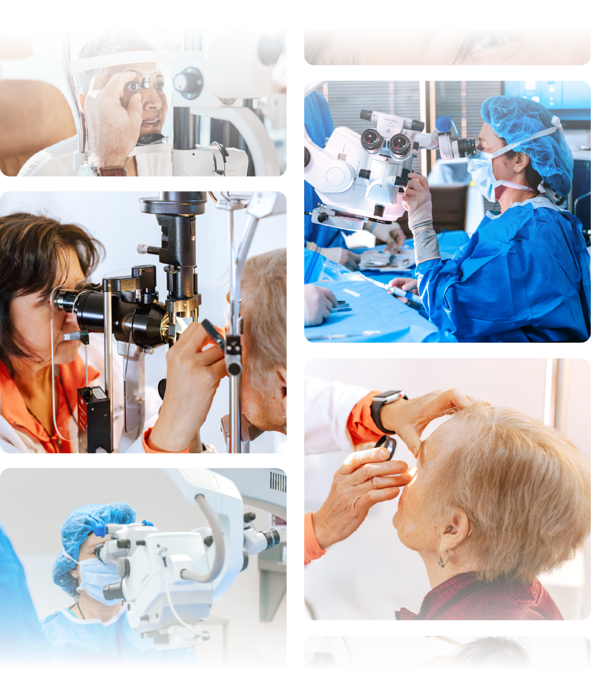 Various images of Dr. Dobler-Dixon practicing medicine in Amarillo, Texas