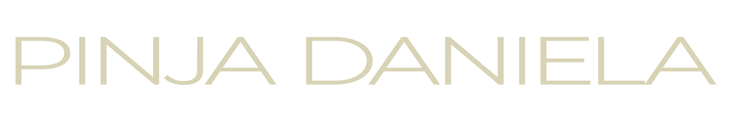 Text logo reading 'PINJA DANIELA' in light-colored letters on a transparent background.