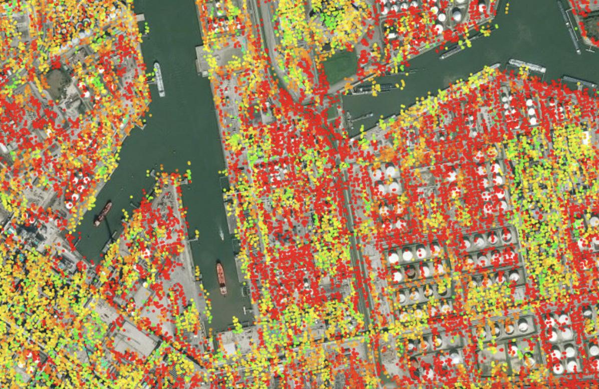De landelijke vervormingskaart toont de (in)stabiliteit van Nederland
