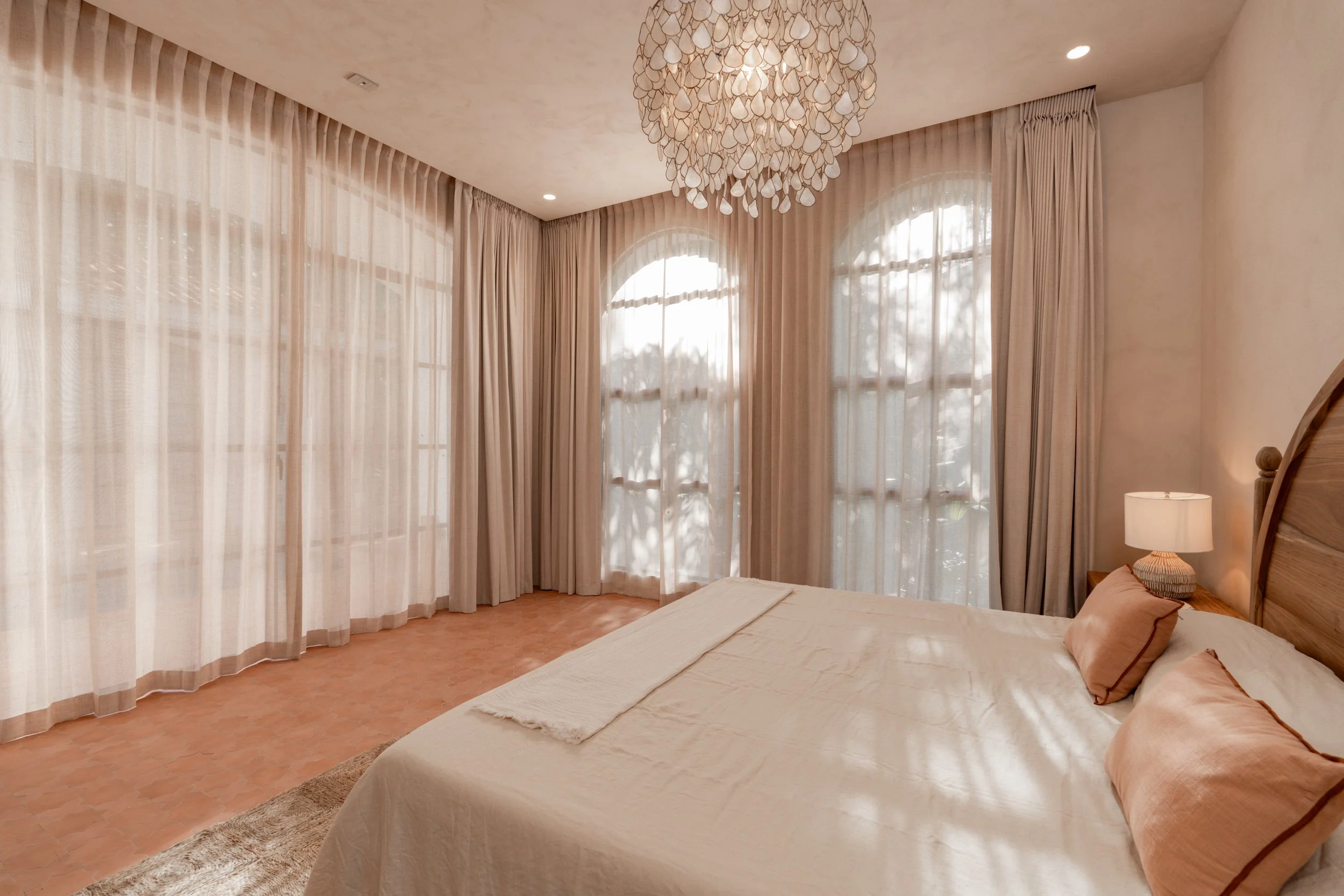 Downstairs Bedroom with Pool View and En Suite