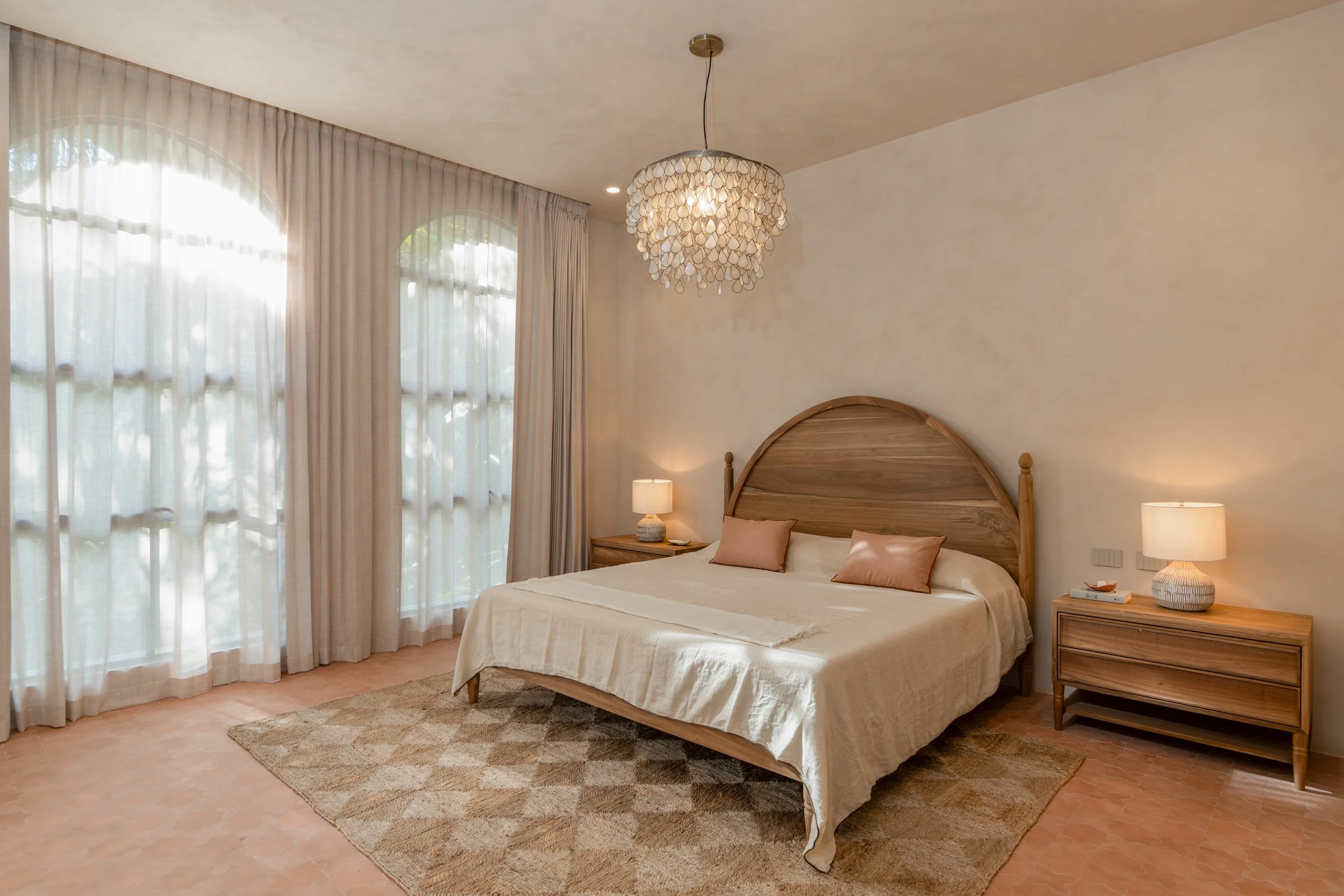 Downstairs Bedroom with Pool View and En Suite